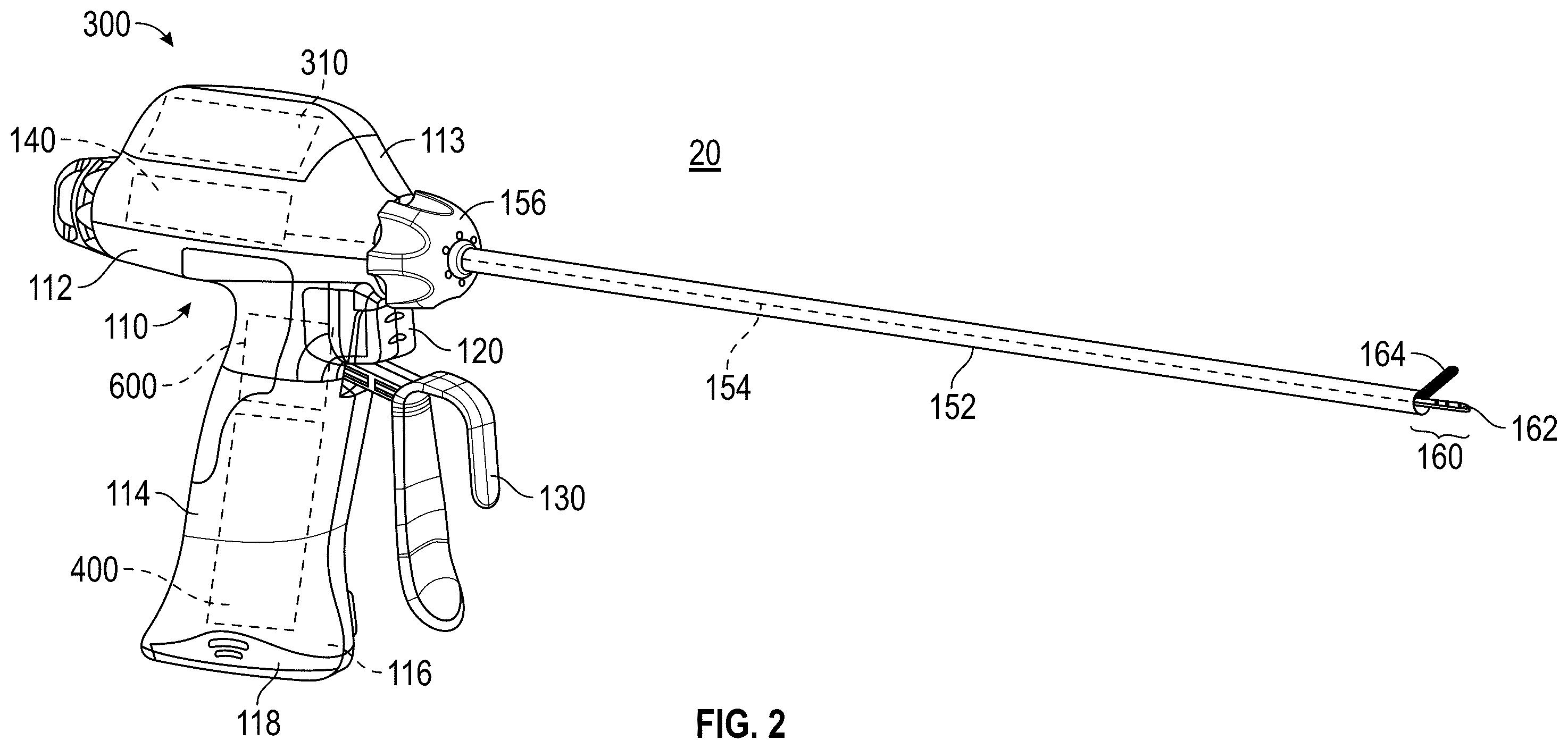 Patent US12569271 Figure 2 – Surgical instruments, systems, and methods incorporating an ultrasonic transducer