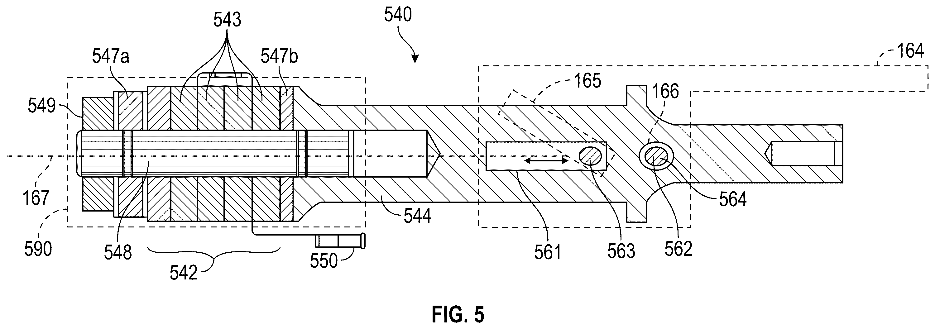 Patent US12569271 Figure 5 – Surgical instruments, systems, and methods incorporating an ultrasonic transducer