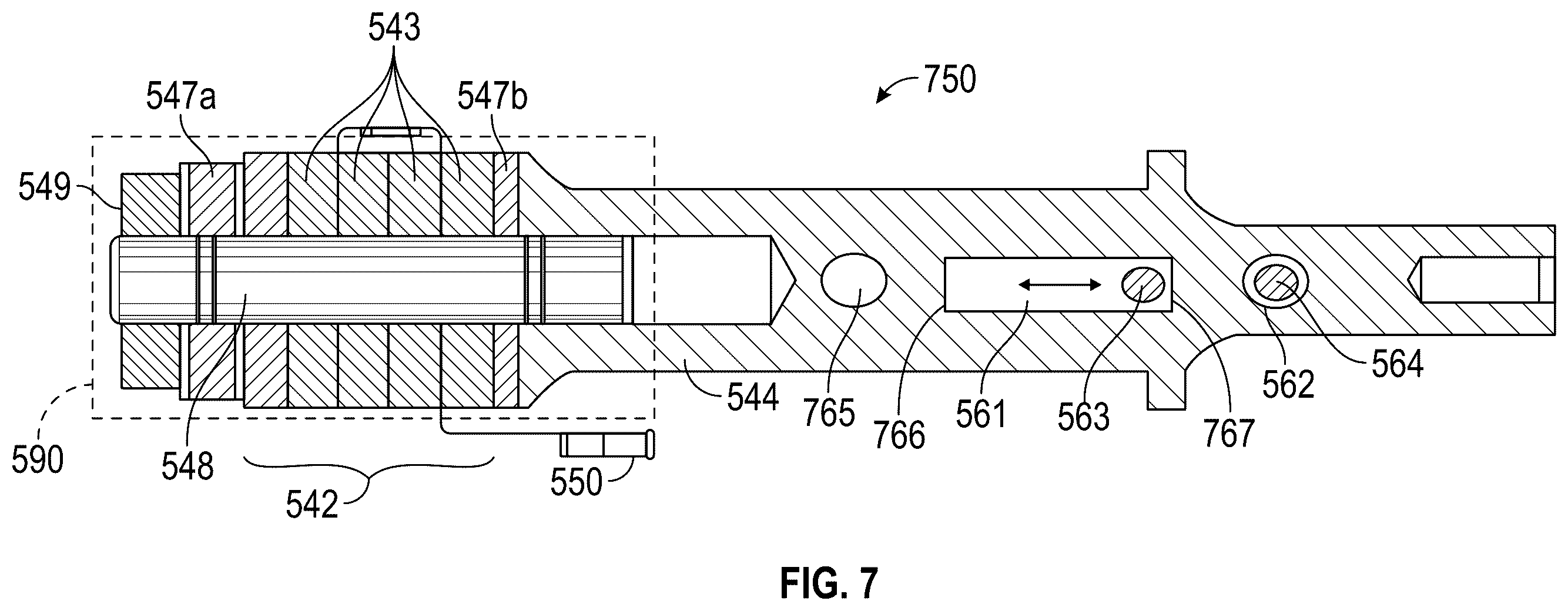 Patent US12569271 Figure 7 – Surgical instruments, systems, and methods incorporating an ultrasonic transducer