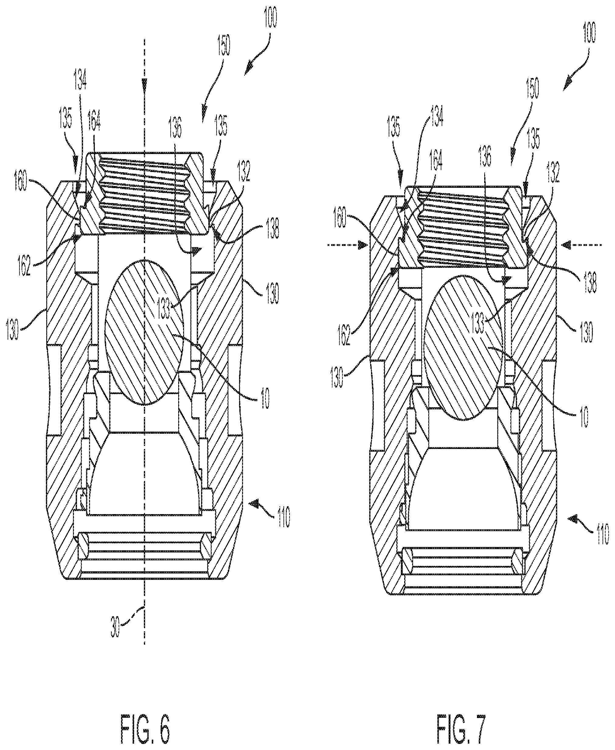 Patent US12569279 Figure 4 – Pop-on-cap assemblies having opposing splay-resisting features and generally reactangular opposing rotation-preventing/rotation-resisting features for spinal surgery
