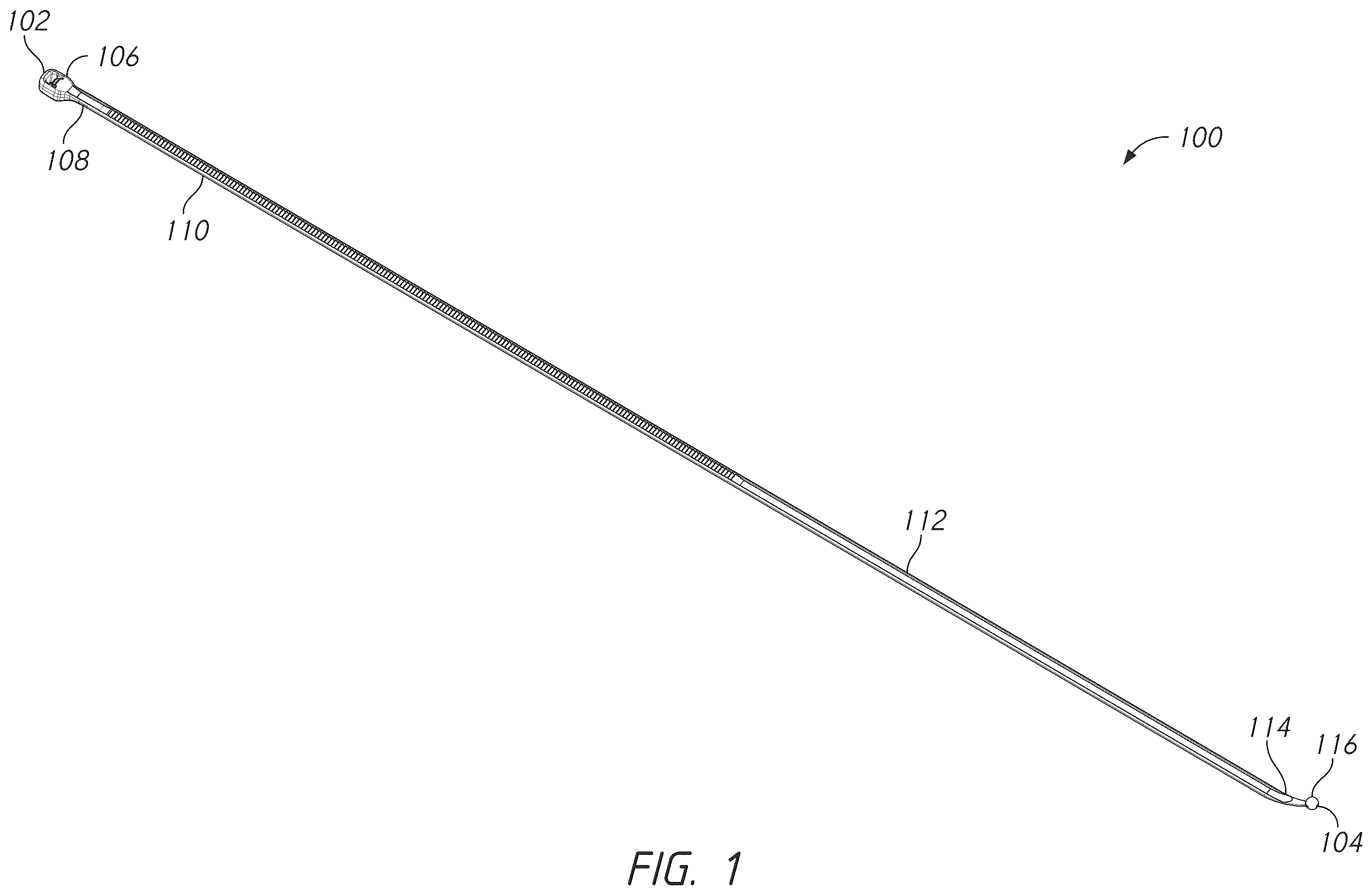 Patent US12569281 Figure 1 – Bone tie and bone tie inserter