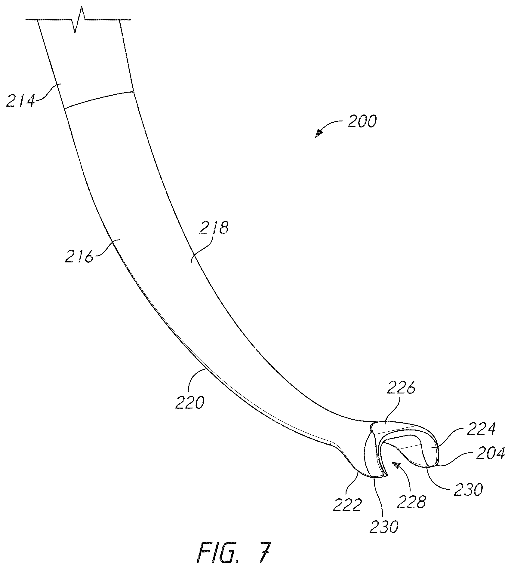 Patent US12569281 Figure 7 – Bone tie and bone tie inserter