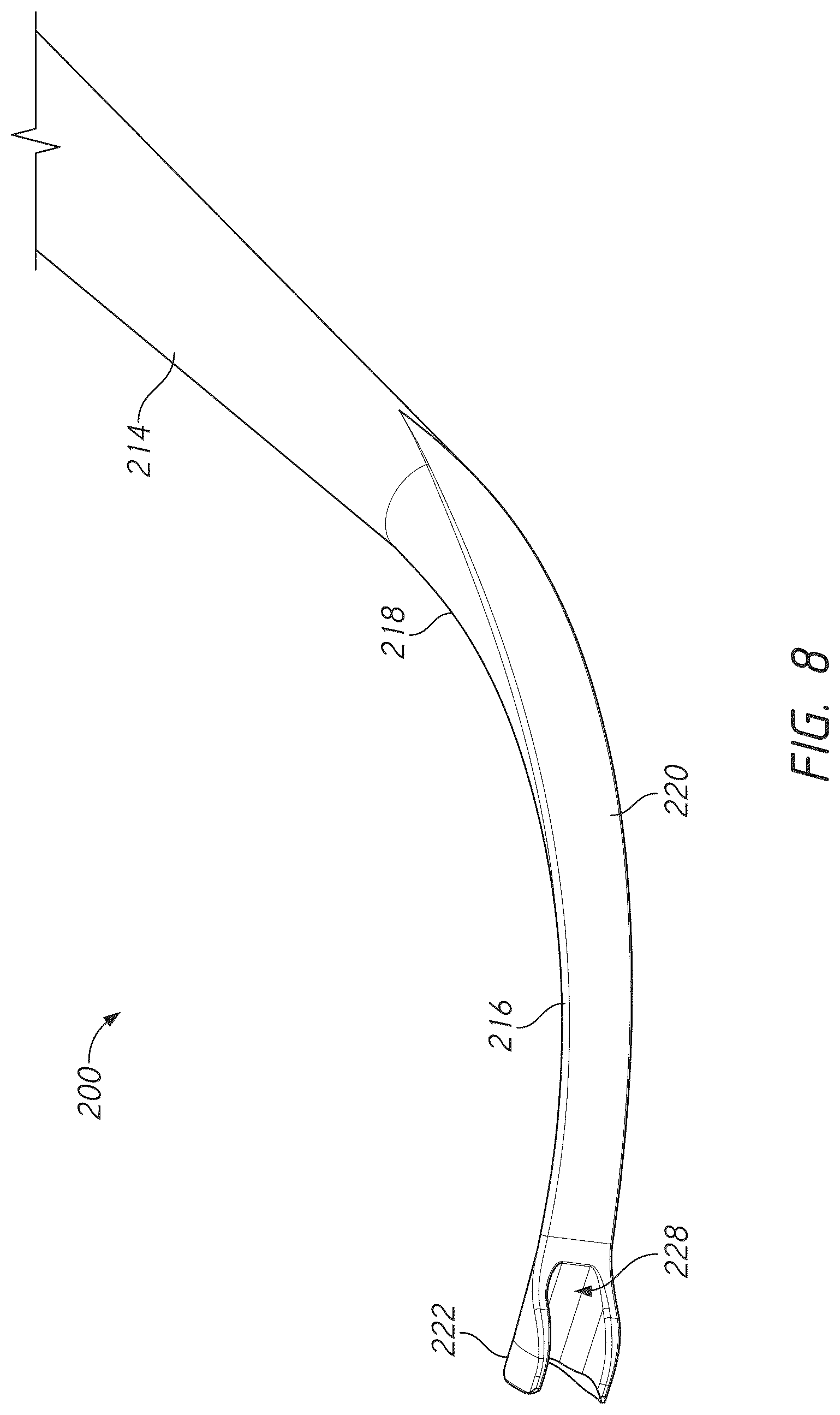 Patent US12569281 Figure 8 – Bone tie and bone tie inserter