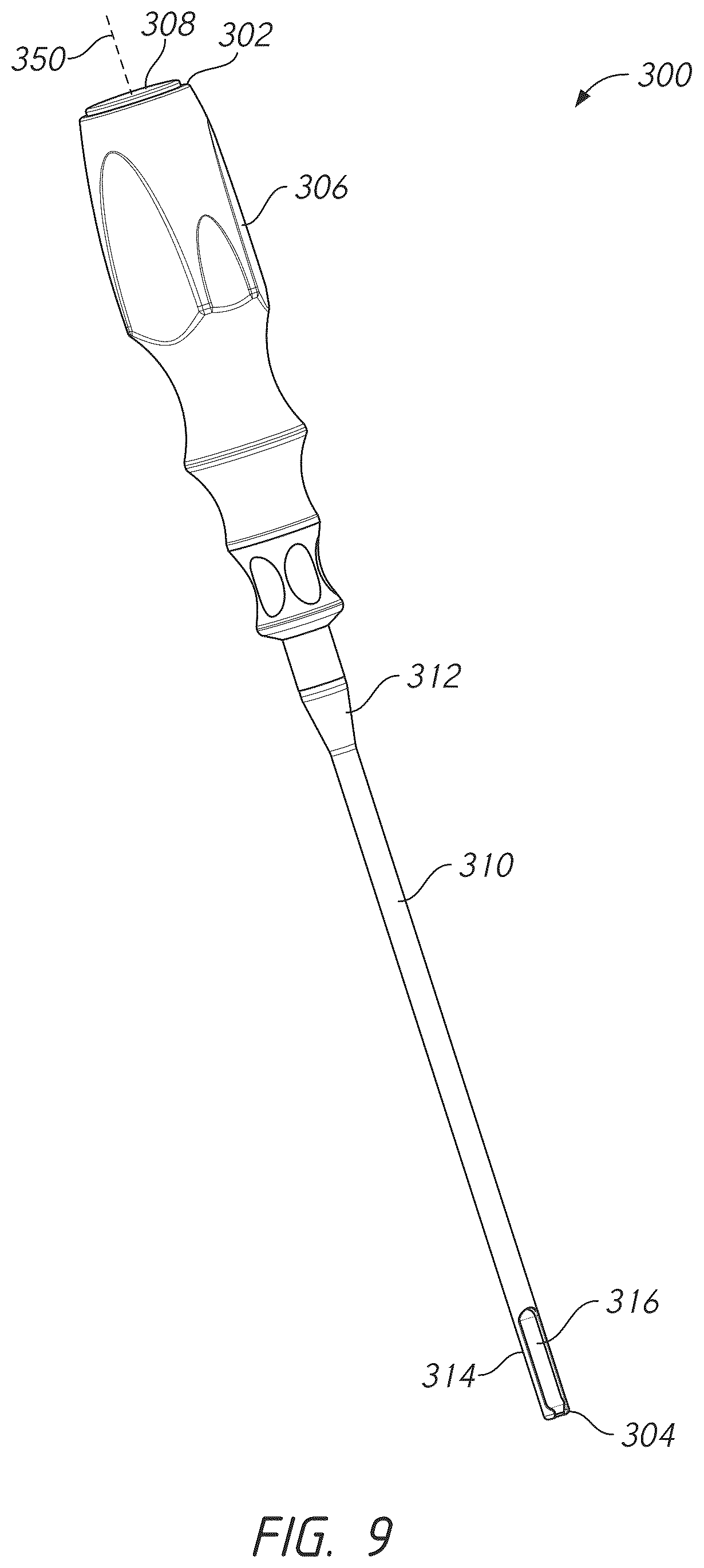 Patent US12569281 Figure 9 – Bone tie and bone tie inserter