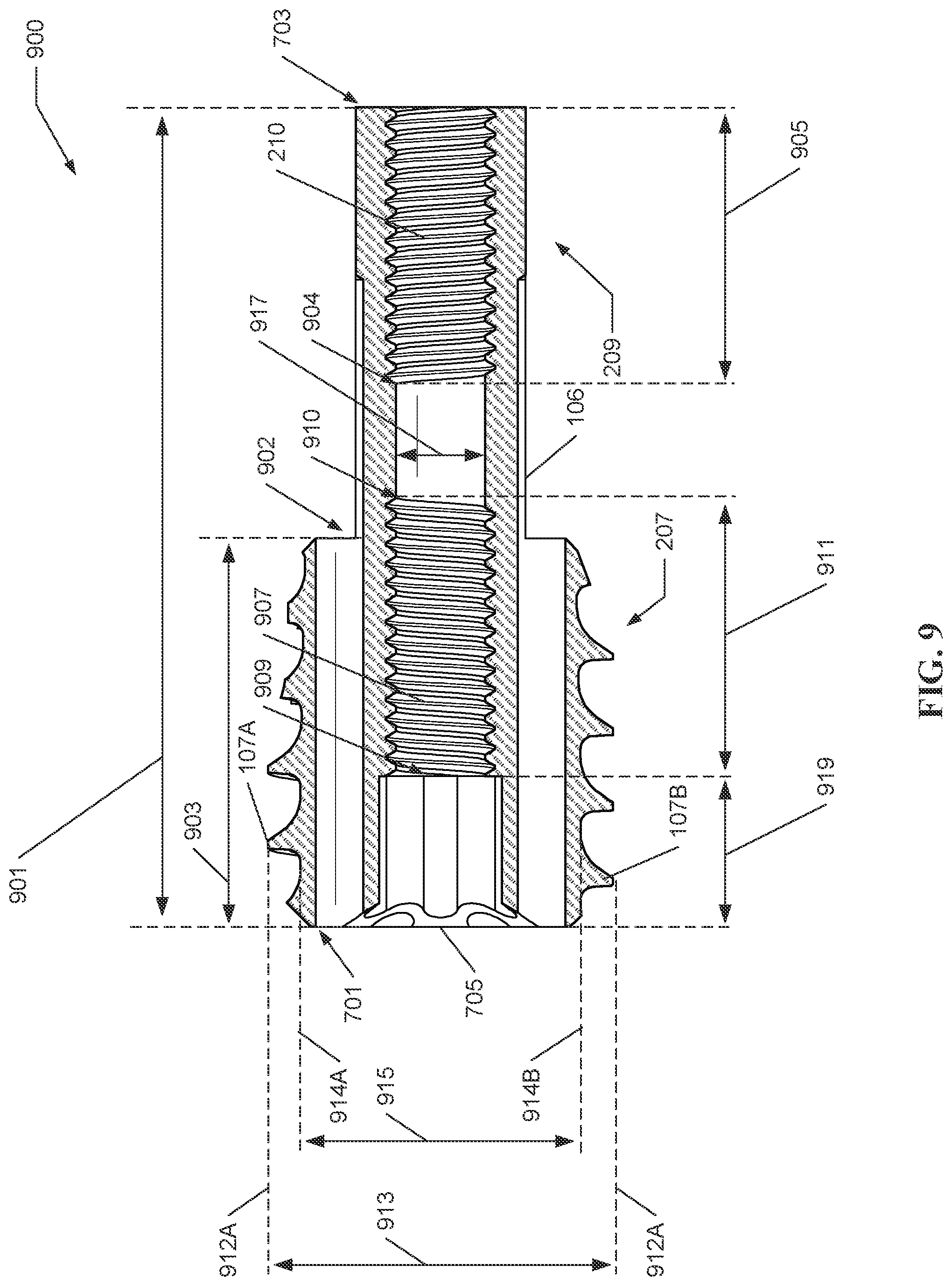 Patent US12569285 Figure 9 – Dynamic compression devices and processes for making and using same