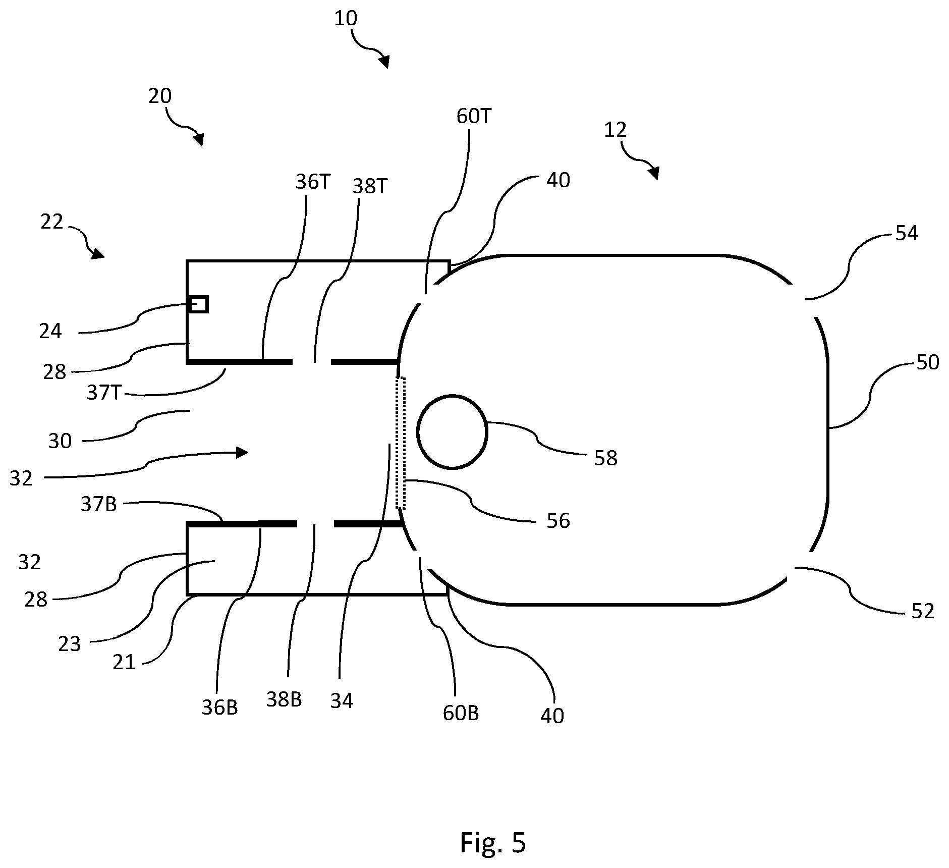 Patent US12569297 Figure 5 – Cooling for a personal care device