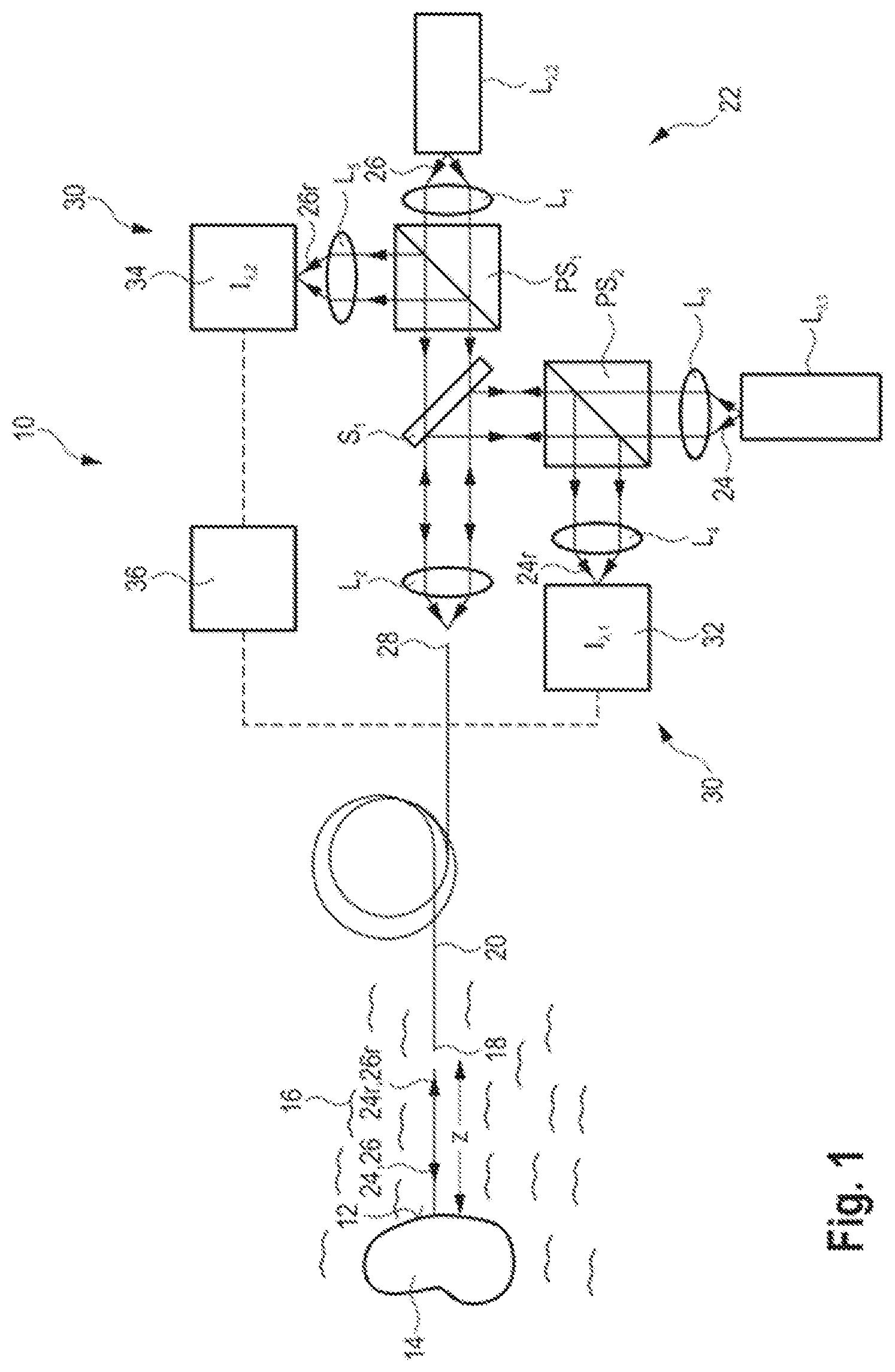 Patent US12569298 Figure 1 – Distance measuring method and device as well as laser lithotripsy device