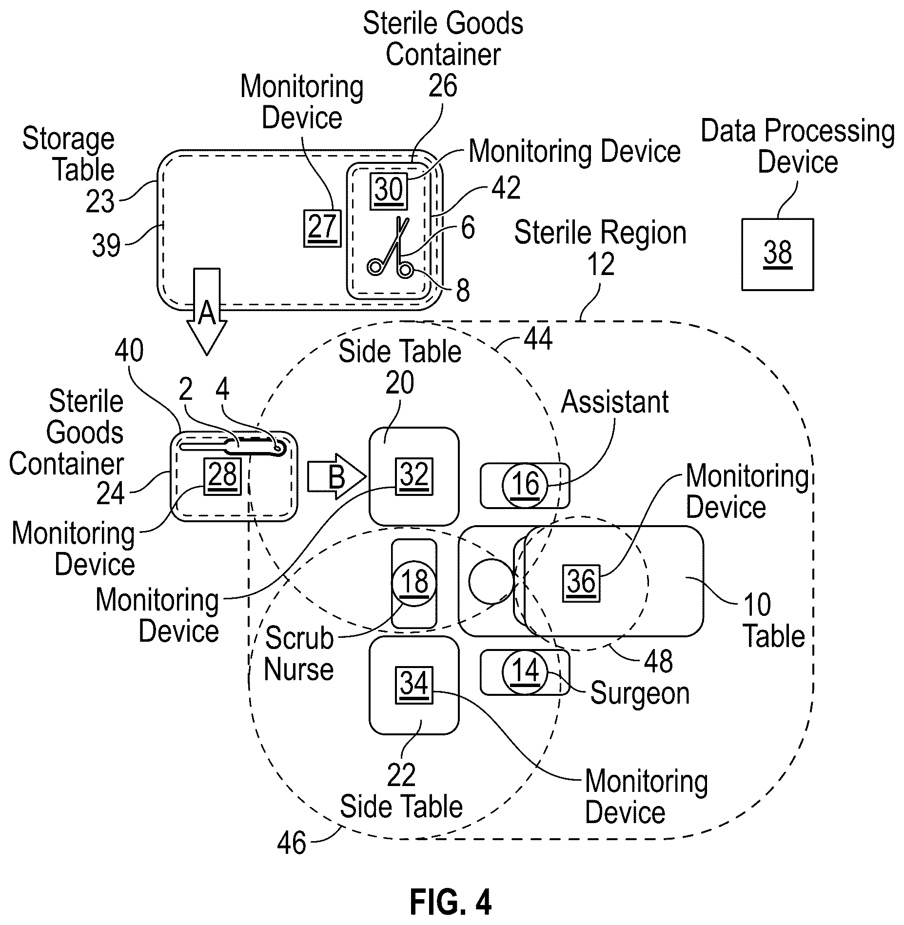 Patent US12569303 Figure 3 – System and method for monitoring at least one medical device