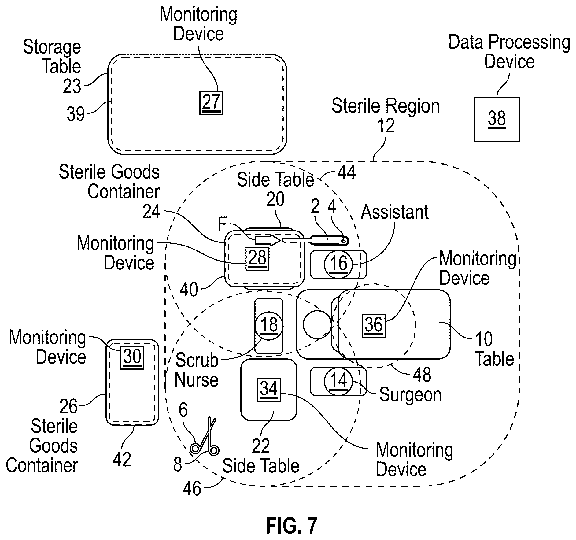 Patent US12569303 Figure 6 – System and method for monitoring at least one medical device