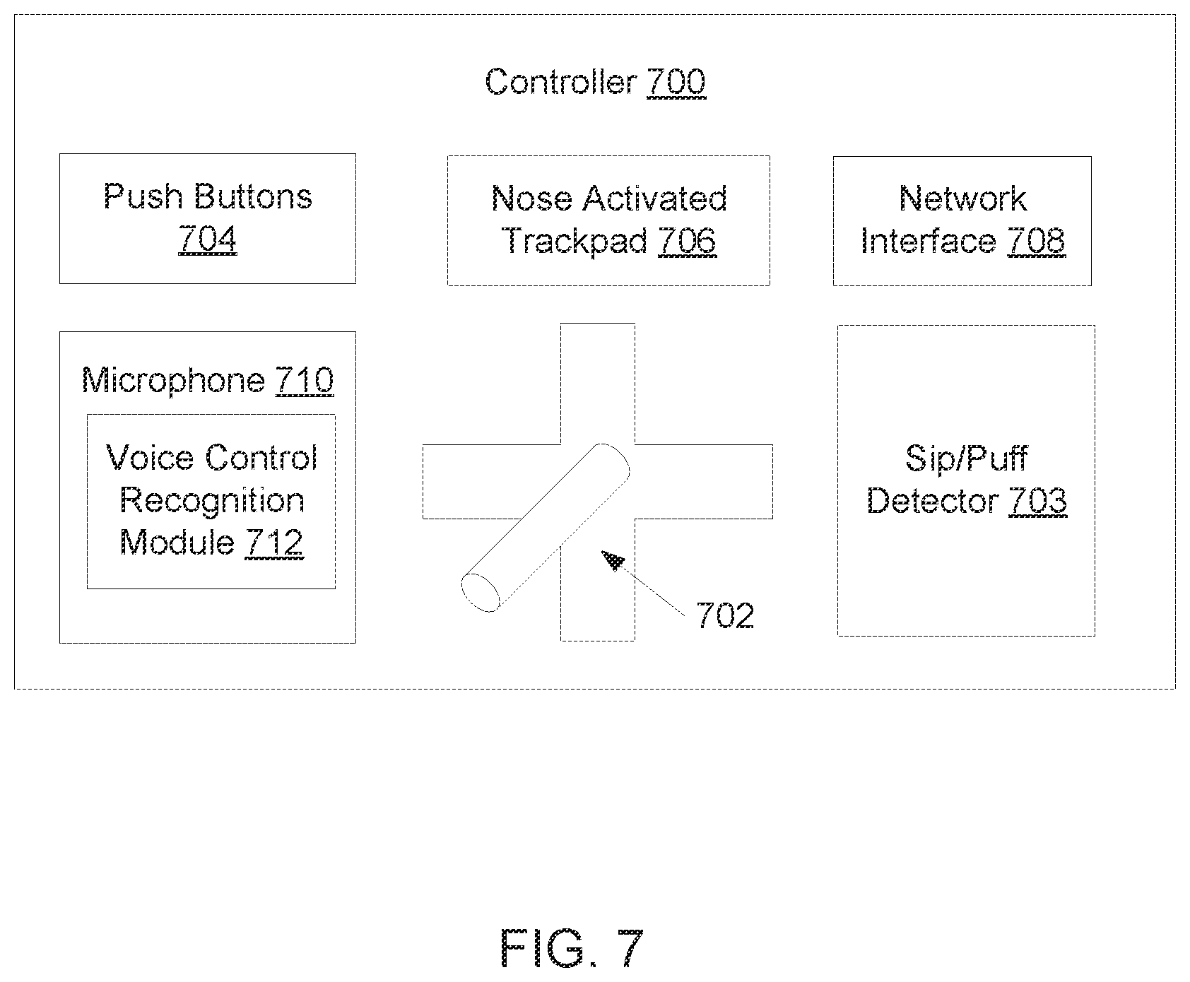 Patent US12569313 Figure 8 – Hands-free controller for surgical microscope