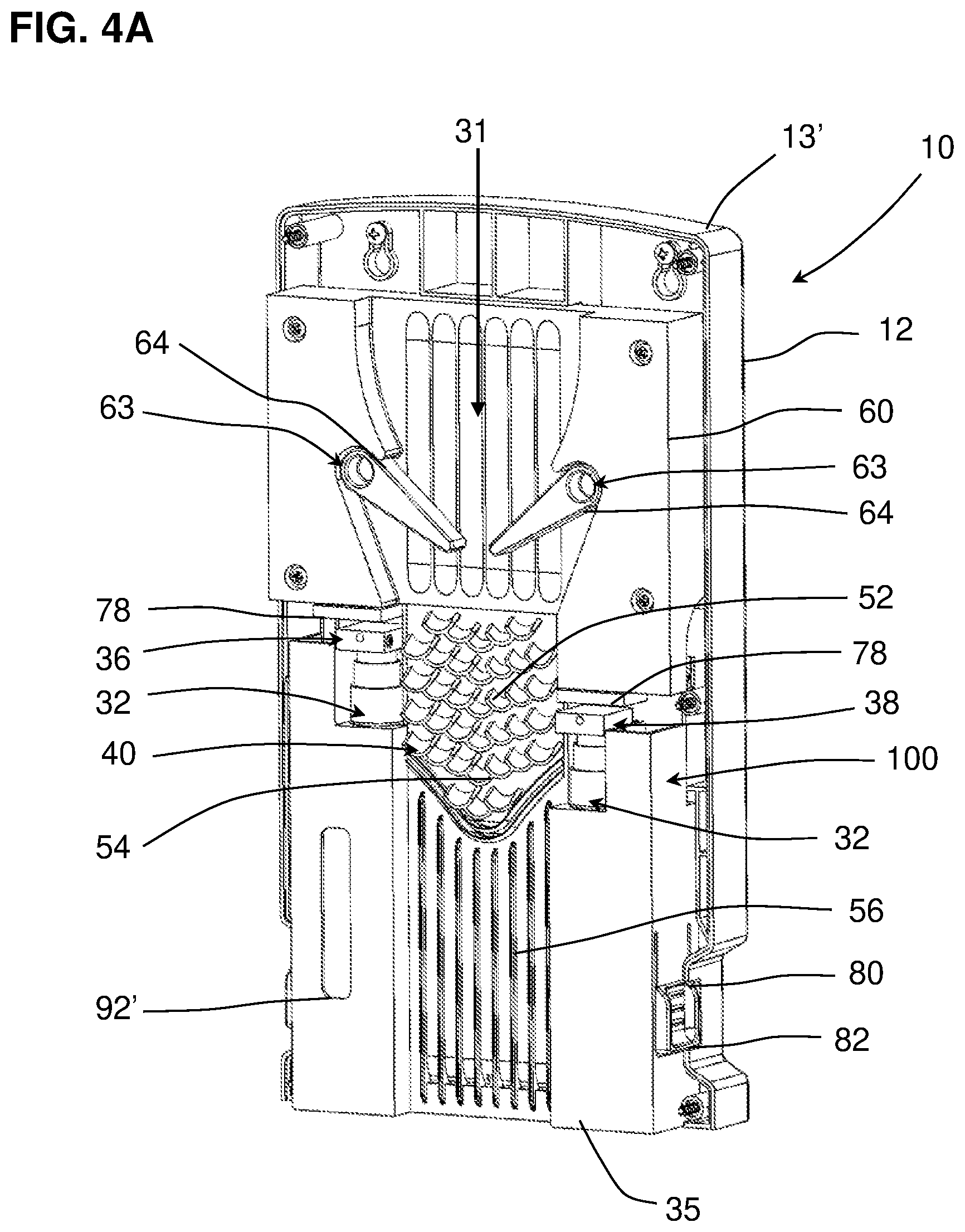 Patent US12569317 Figure 4 – Enhanced stethoscope cleaning assembly