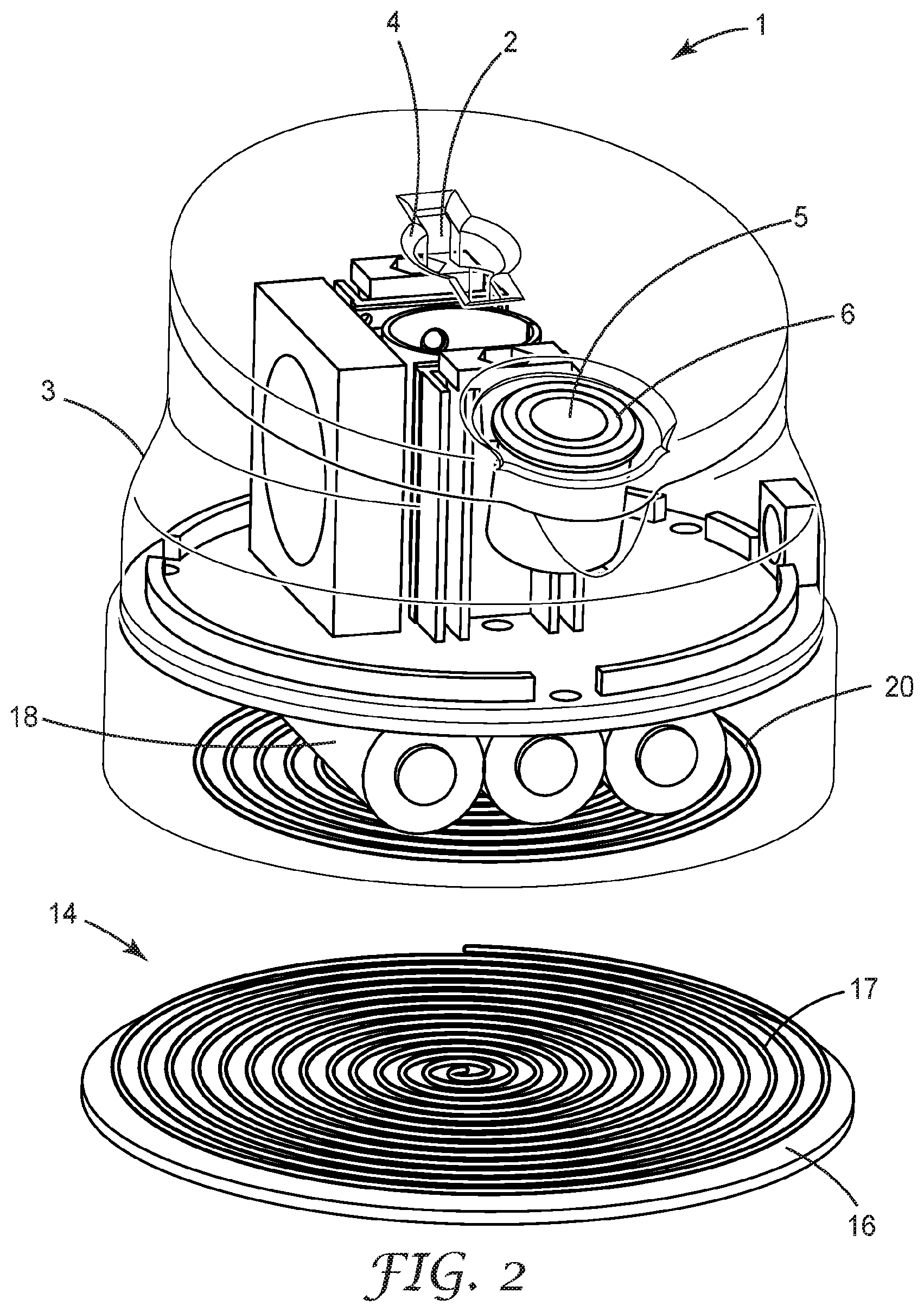 Patent US12569318 Figure 2 – Device for heating a dental material
