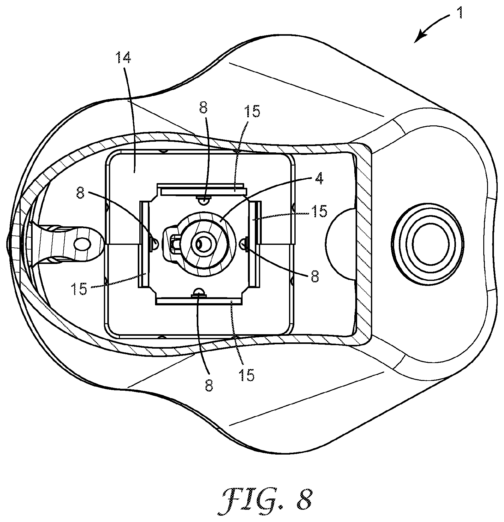 Patent US12569318 Figure 8 – Device for heating a dental material