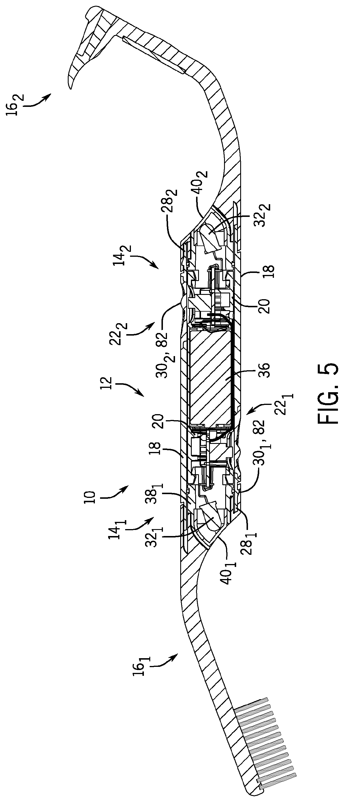 Patent US12569322 Figure 4 – Flosser attachment for dental tool
