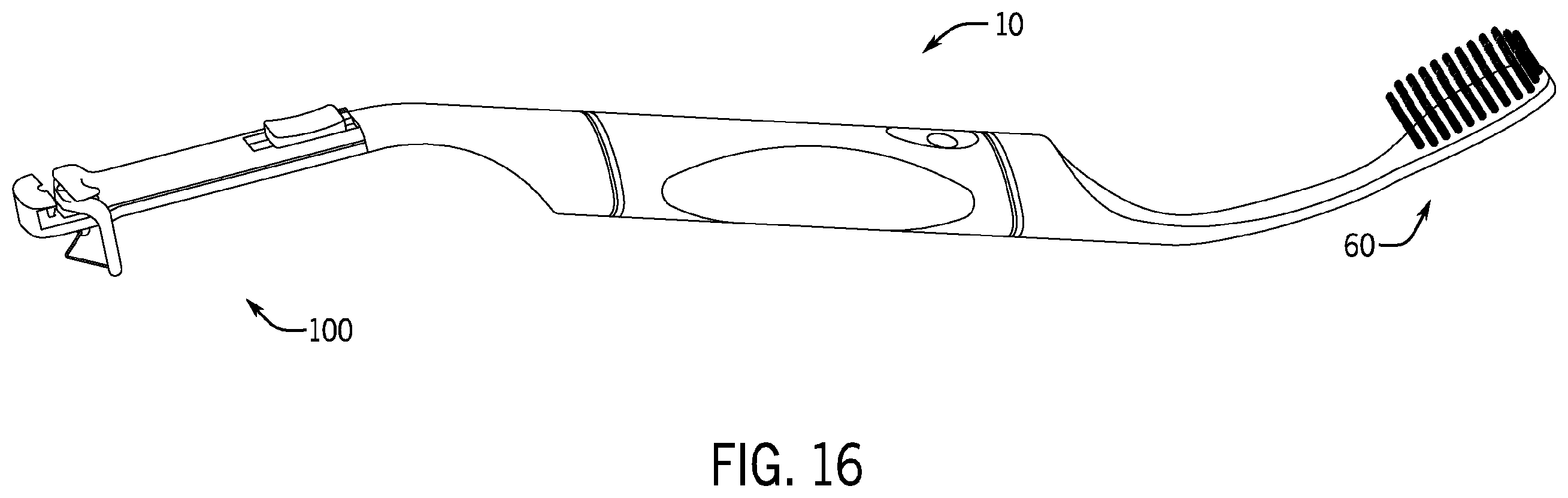 Patent US12569322 Figure 7 – Flosser attachment for dental tool