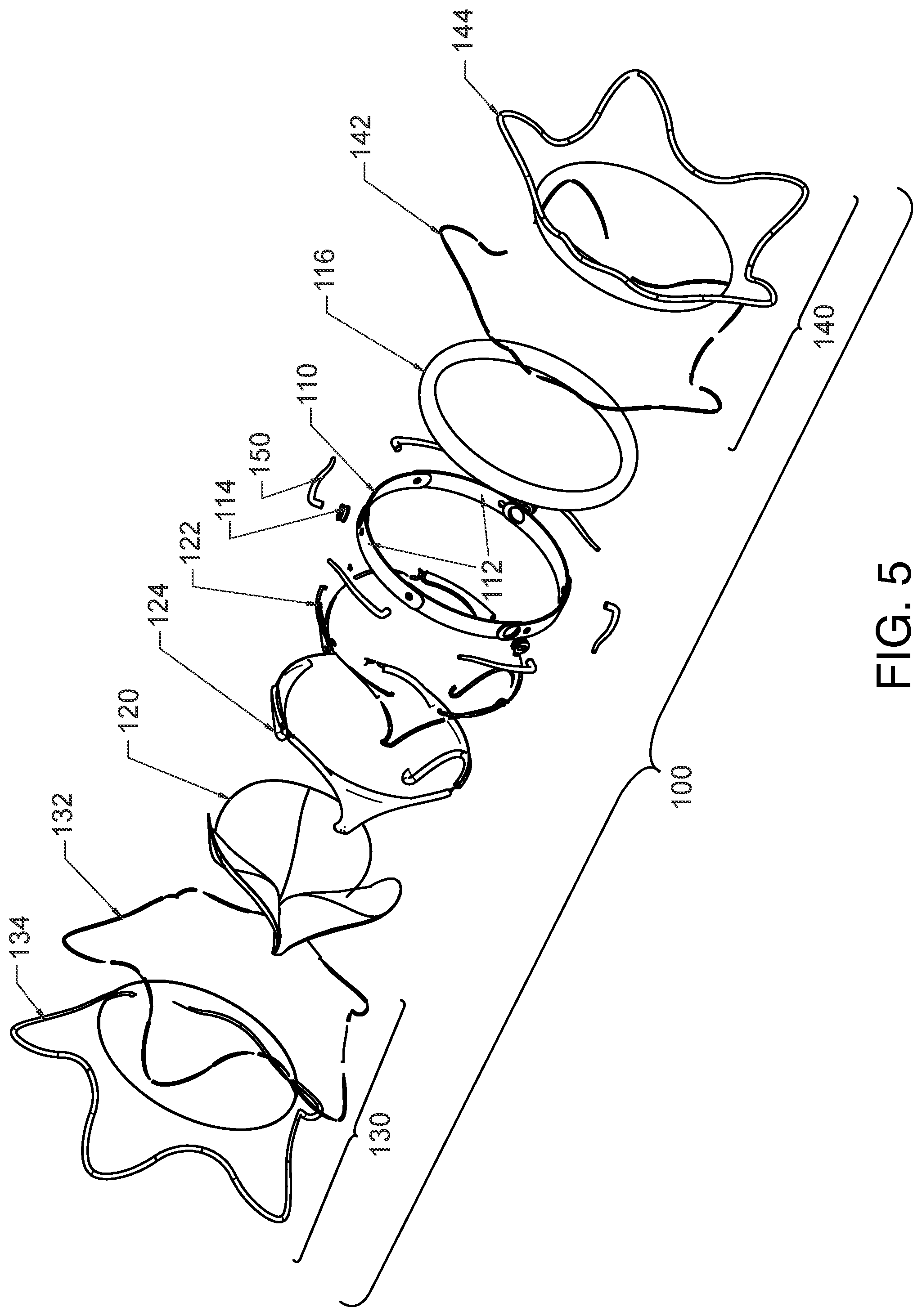 Patent US12569335 Figure 4 – Prosthetic heart valve with frames