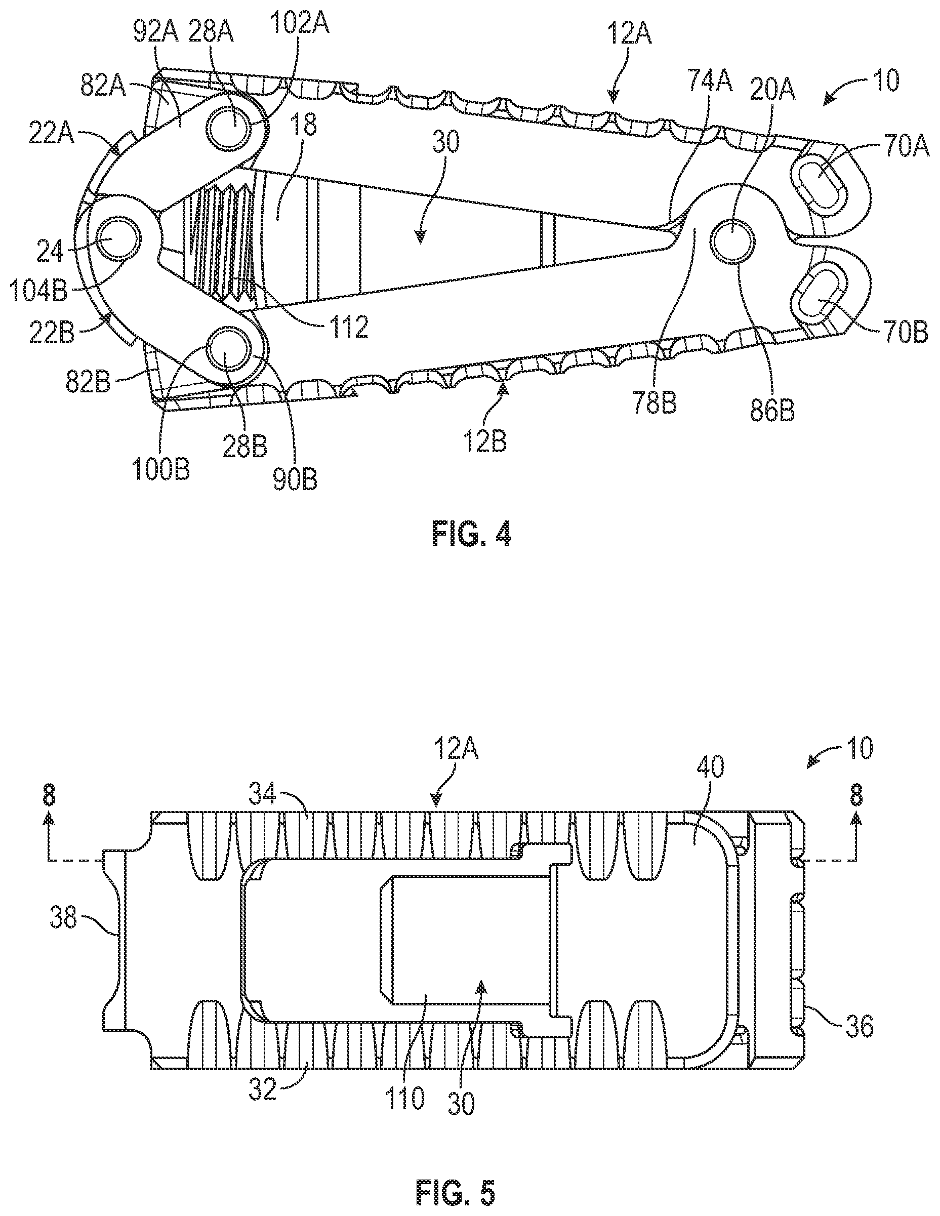 Patent US12569349 Figure 6 – Dual-action expandable intervertebral implants