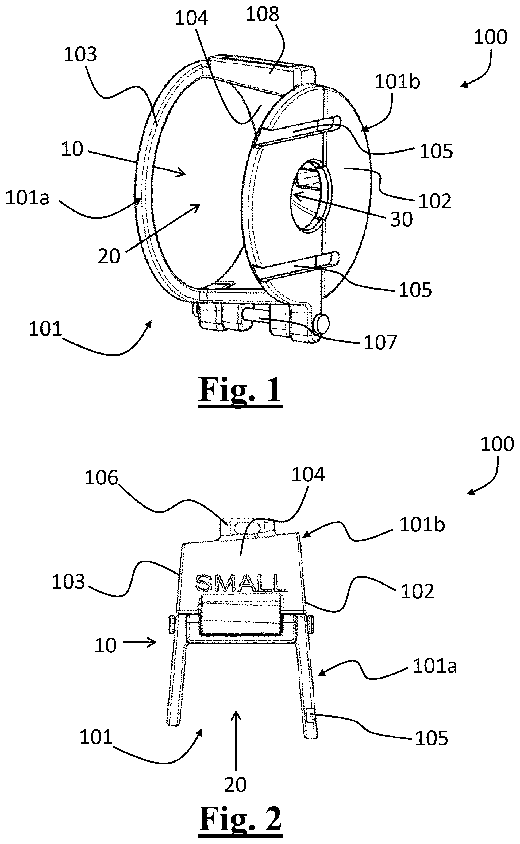 Patent US12569356 Figure 1 – Surgical spacer device for a joint