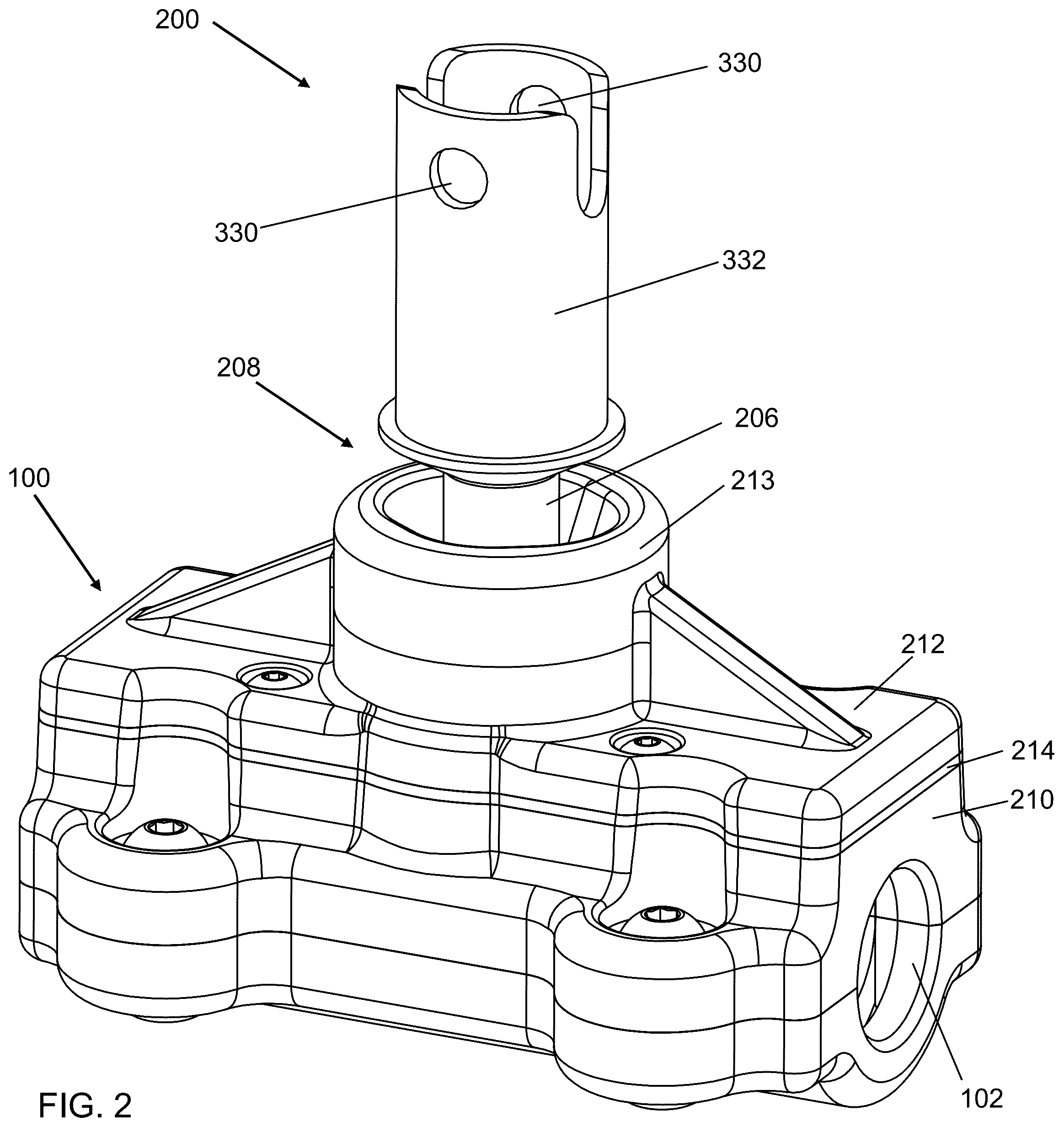 Patent US12569357 Figure 2 – Handle adapter and kit for limb differences