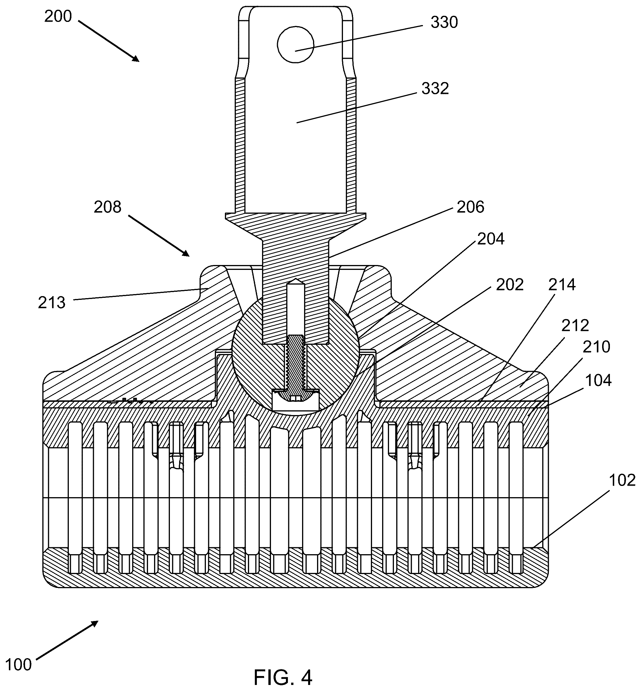 Patent US12569357 Figure 4 – Handle adapter and kit for limb differences