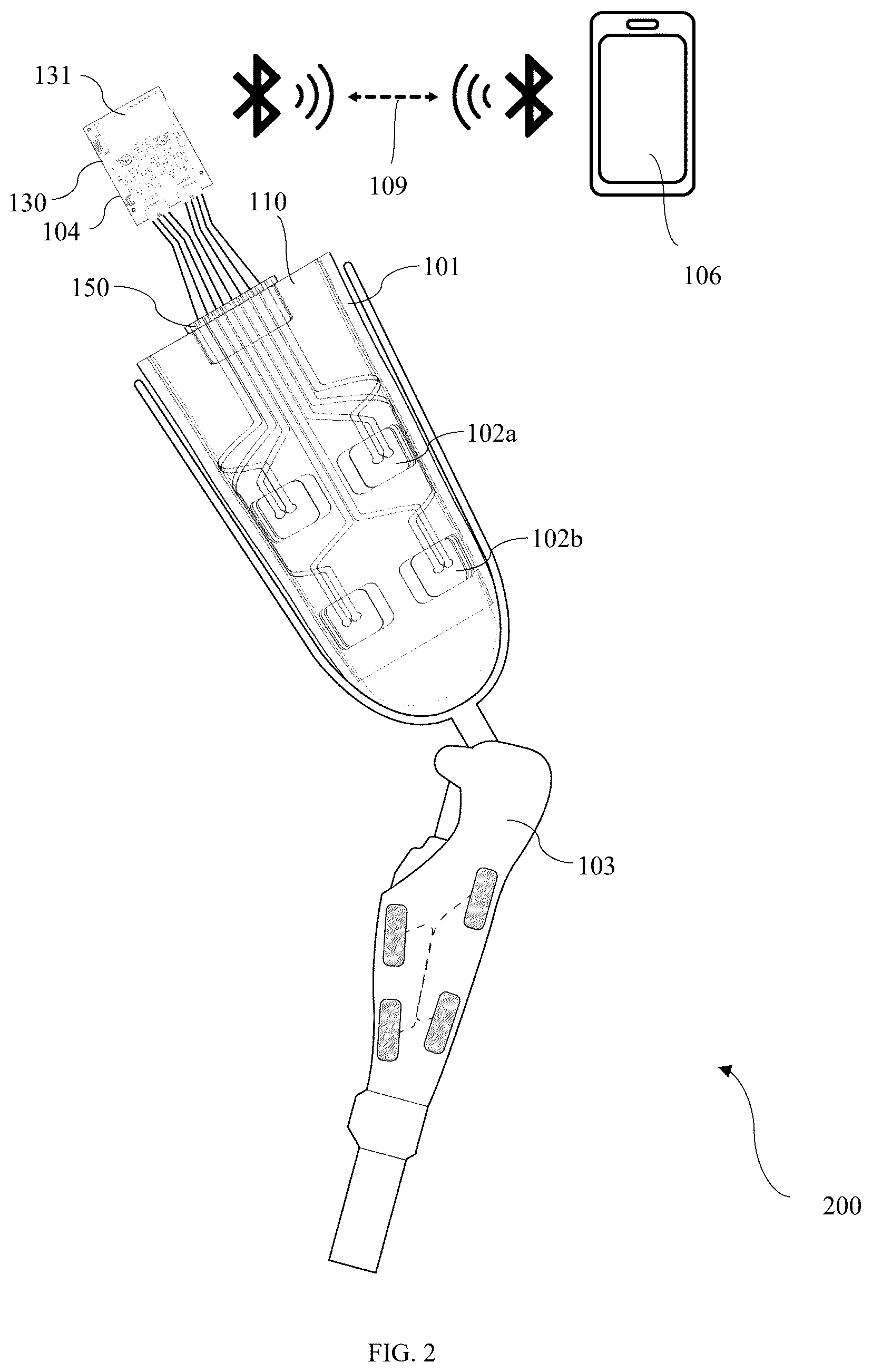 Patent US12569359 Figure 2 – System for residual limbs of amputees