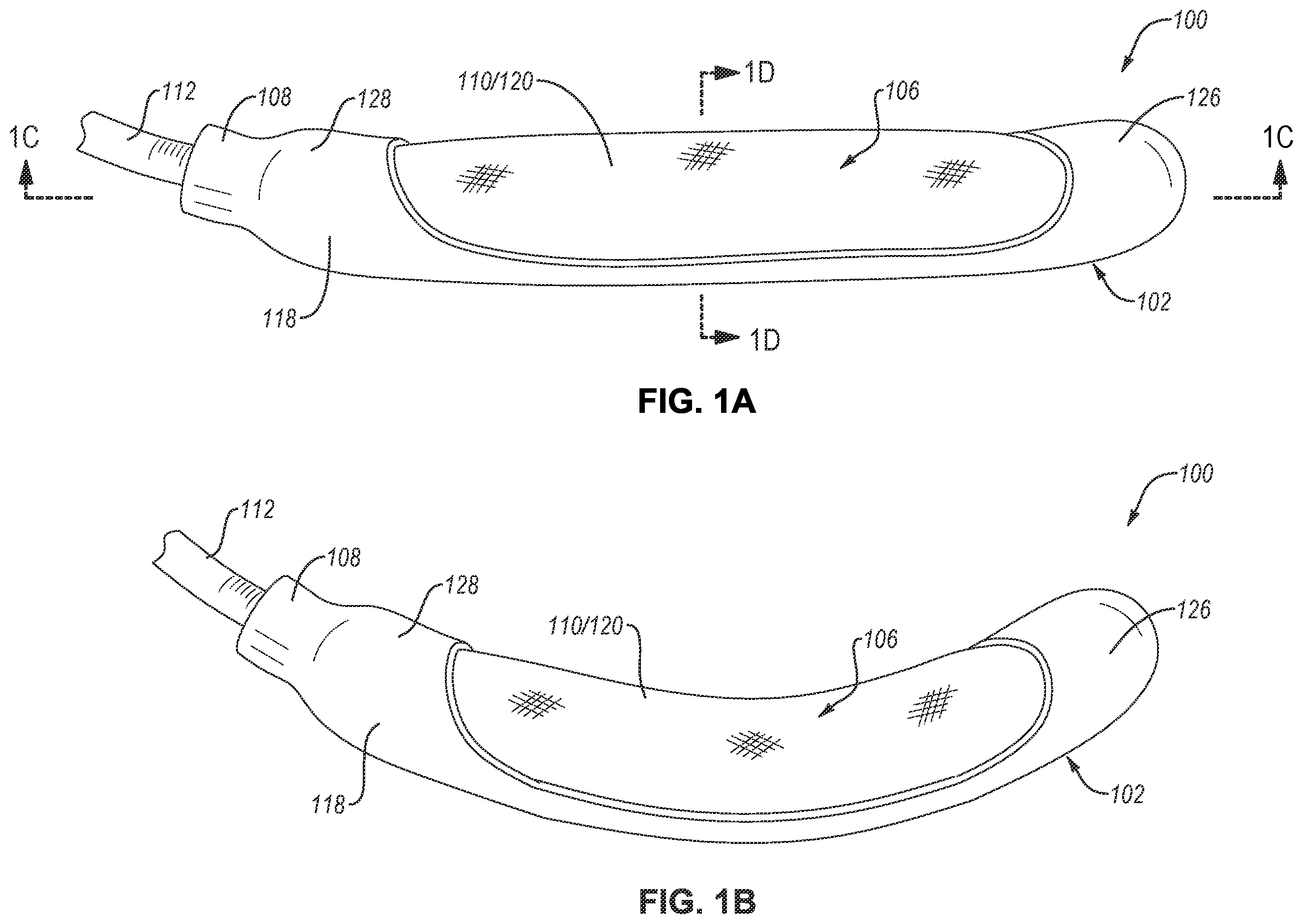 Patent US12569365 Figure 1 – Fluid collection assemblies including at least one shape memory material disposed in the conduit