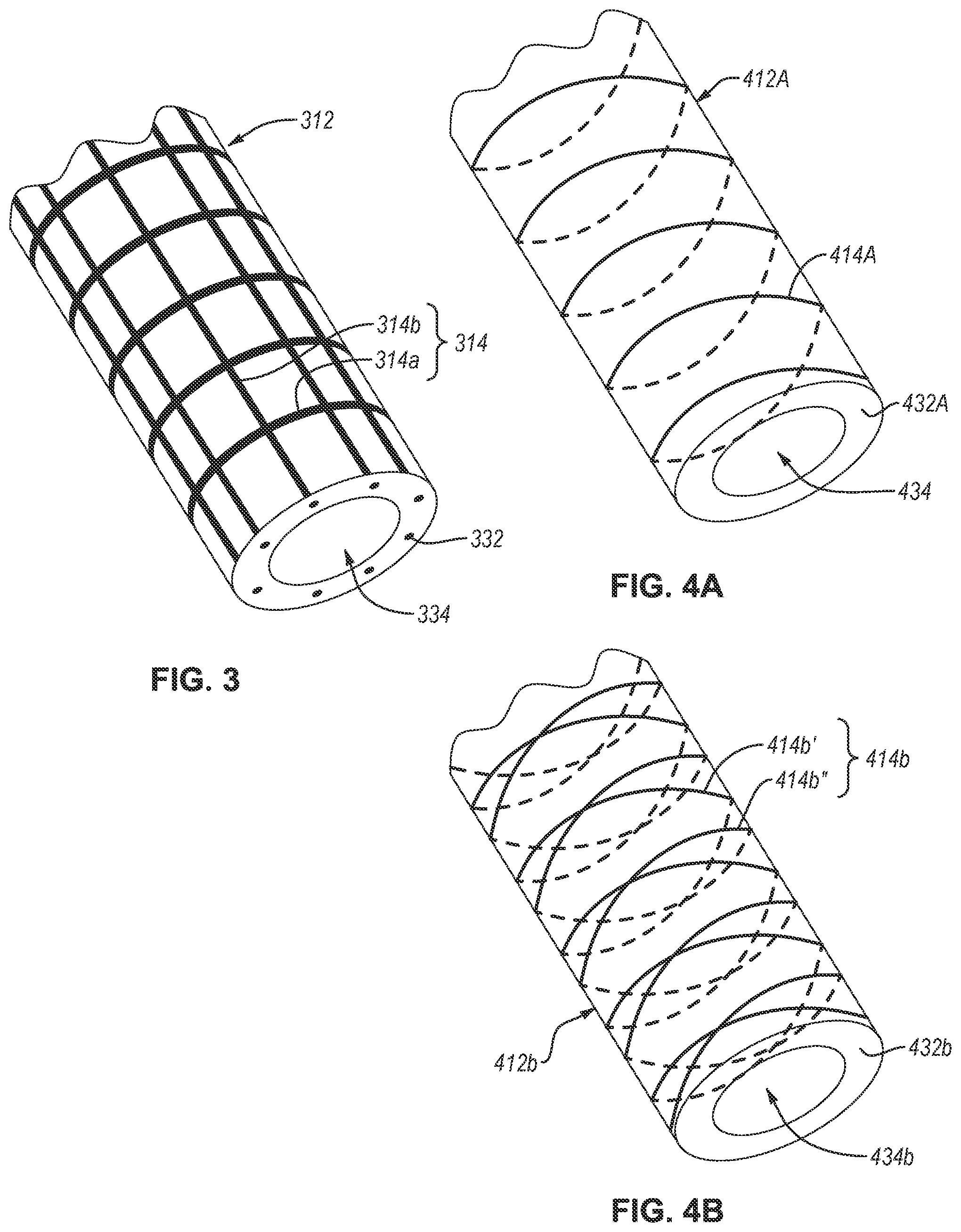 Patent US12569365 Figure 4 – Fluid collection assemblies including at least one shape memory material disposed in the conduit