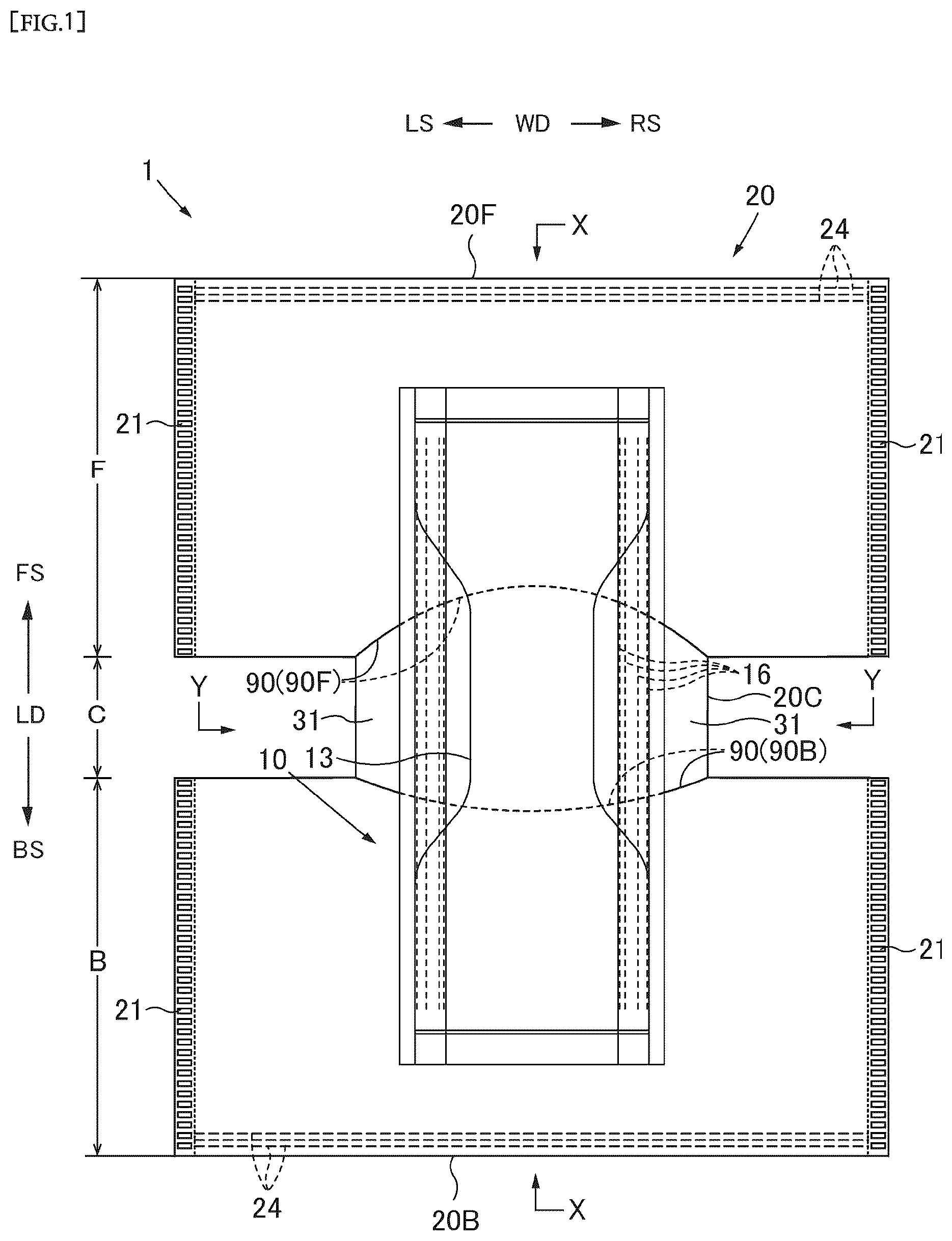 Patent US12569375 — Boxer-shorts-type disposable diaper and method for producing same — Figure 1