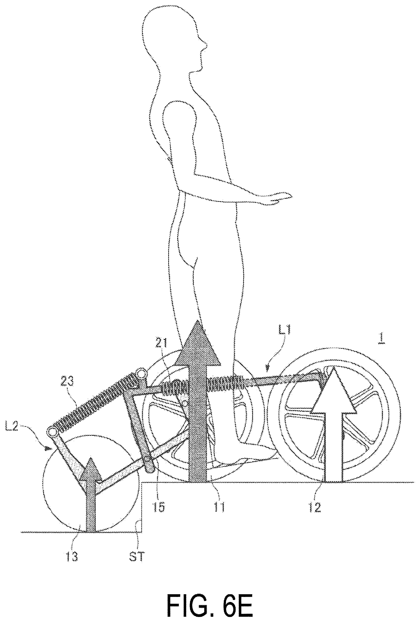 Patent US12569382 Figure 10 – Mobility support device with step climbing mechanism