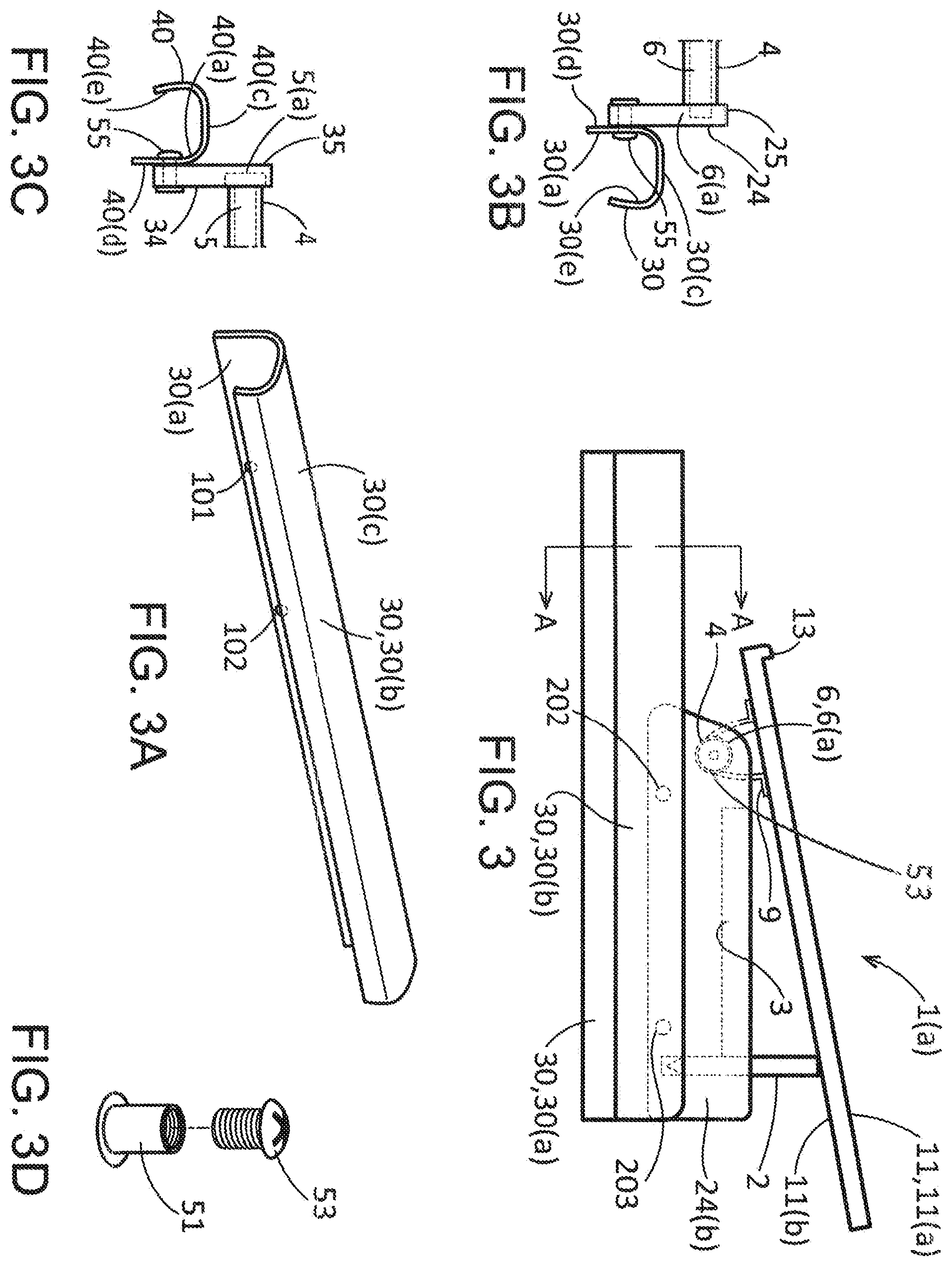 Patent US12569383 Figure 3 – Portable, adjustable wheelchair-mounted table/desk