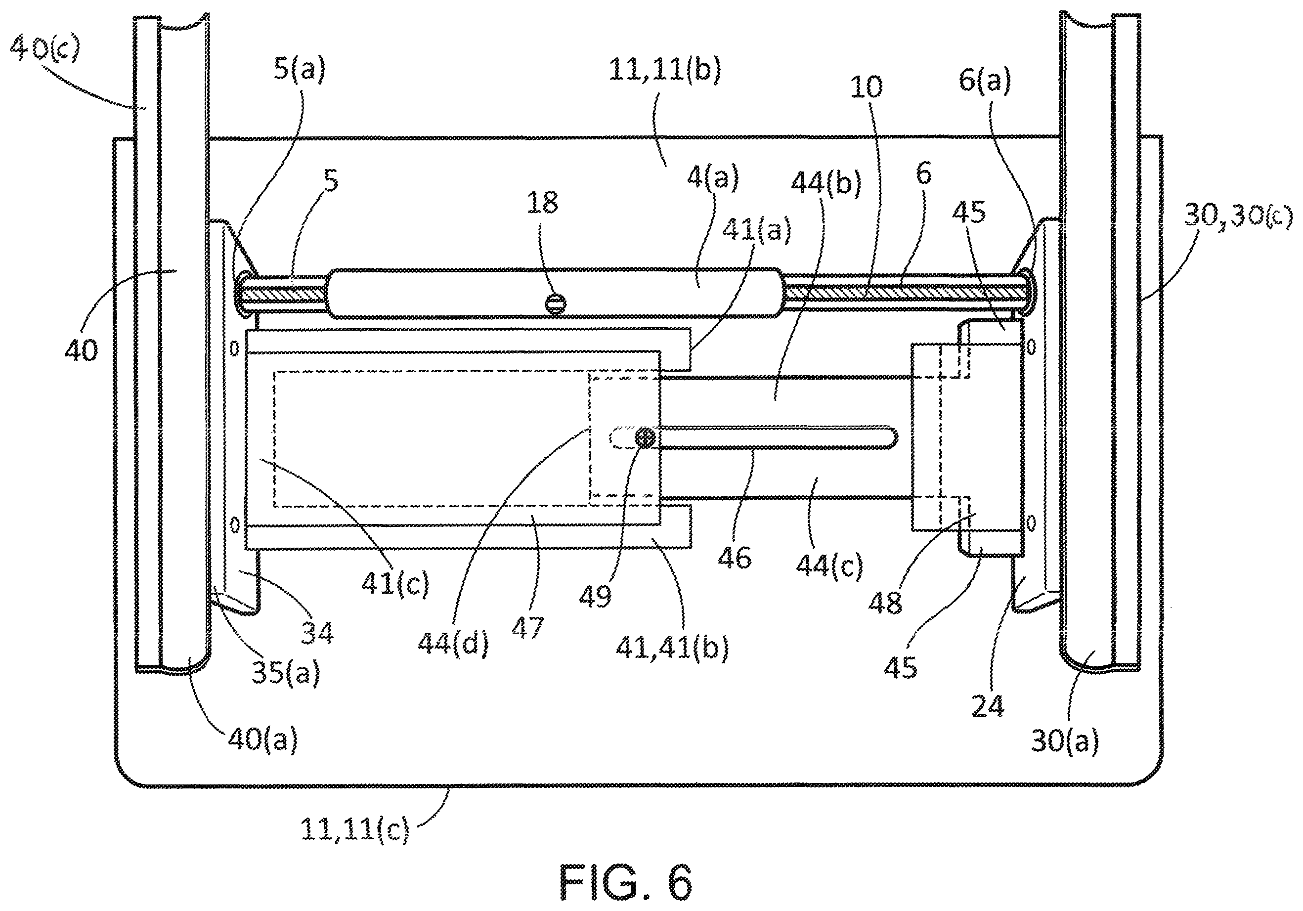 Patent US12569383 Figure 5 – Portable, adjustable wheelchair-mounted table/desk