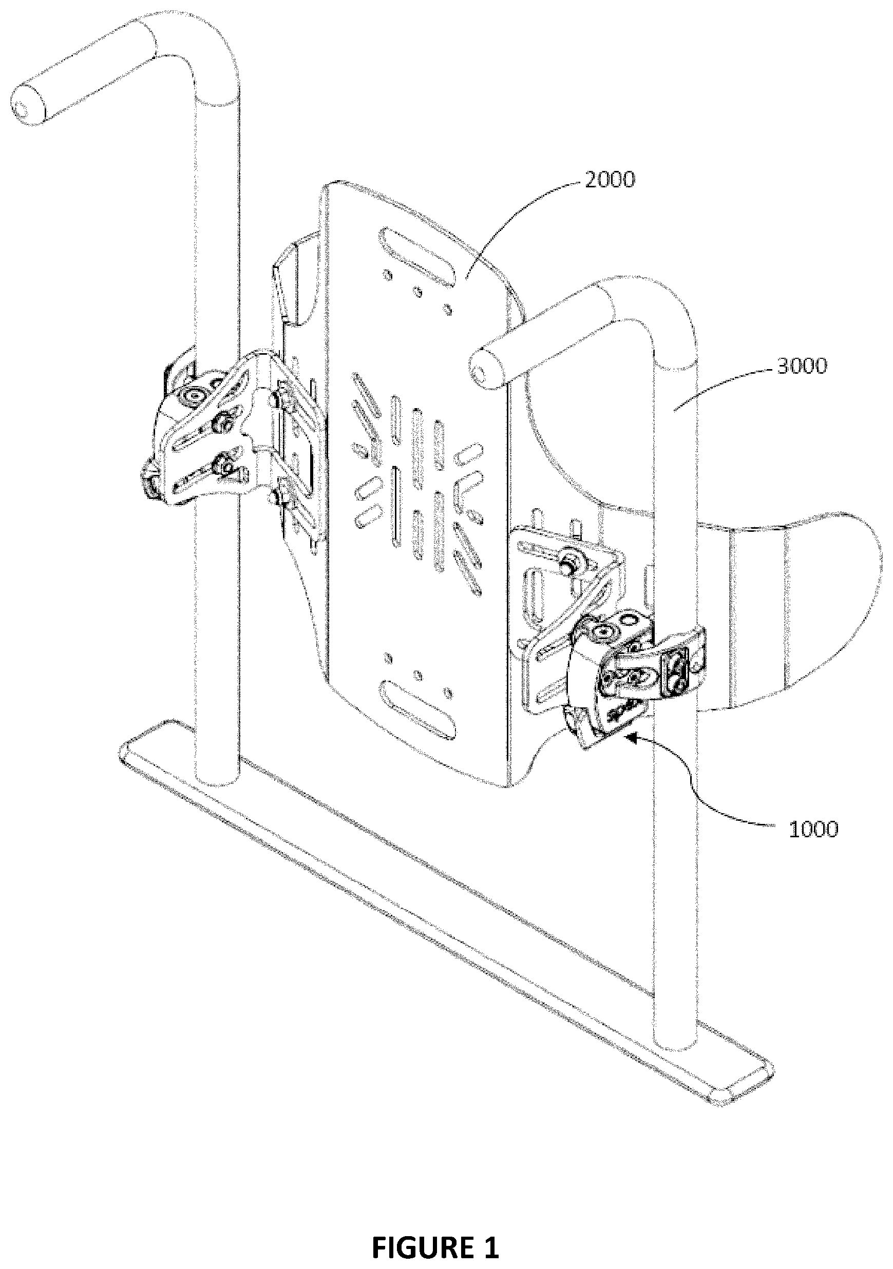 Patent US12569384 Figure 1 – Mounting system