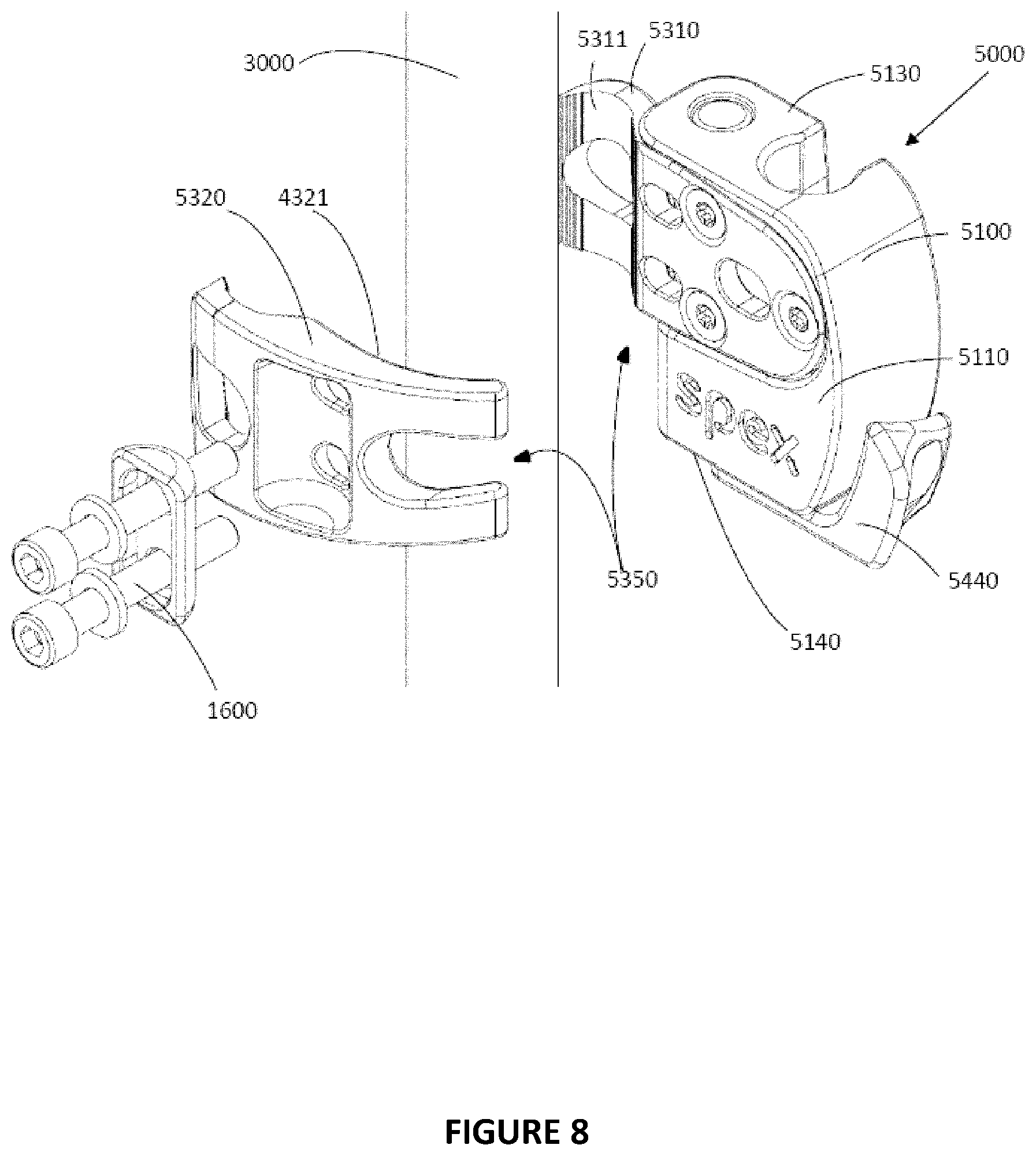 Patent US12569384 Figure 9 – Mounting system
