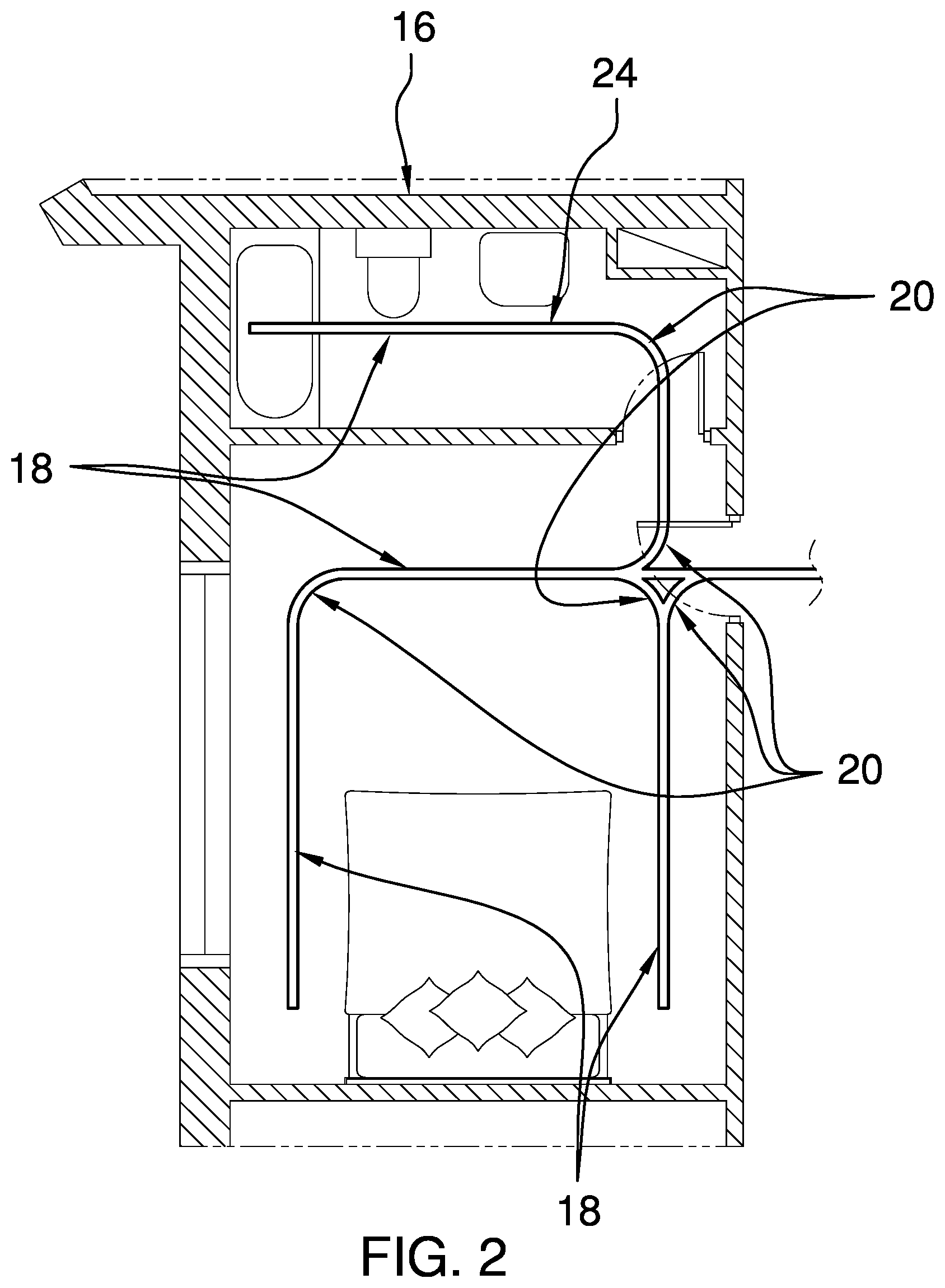 Patent US12569387 Figure 2 – Balance assist and fall prevention assembly