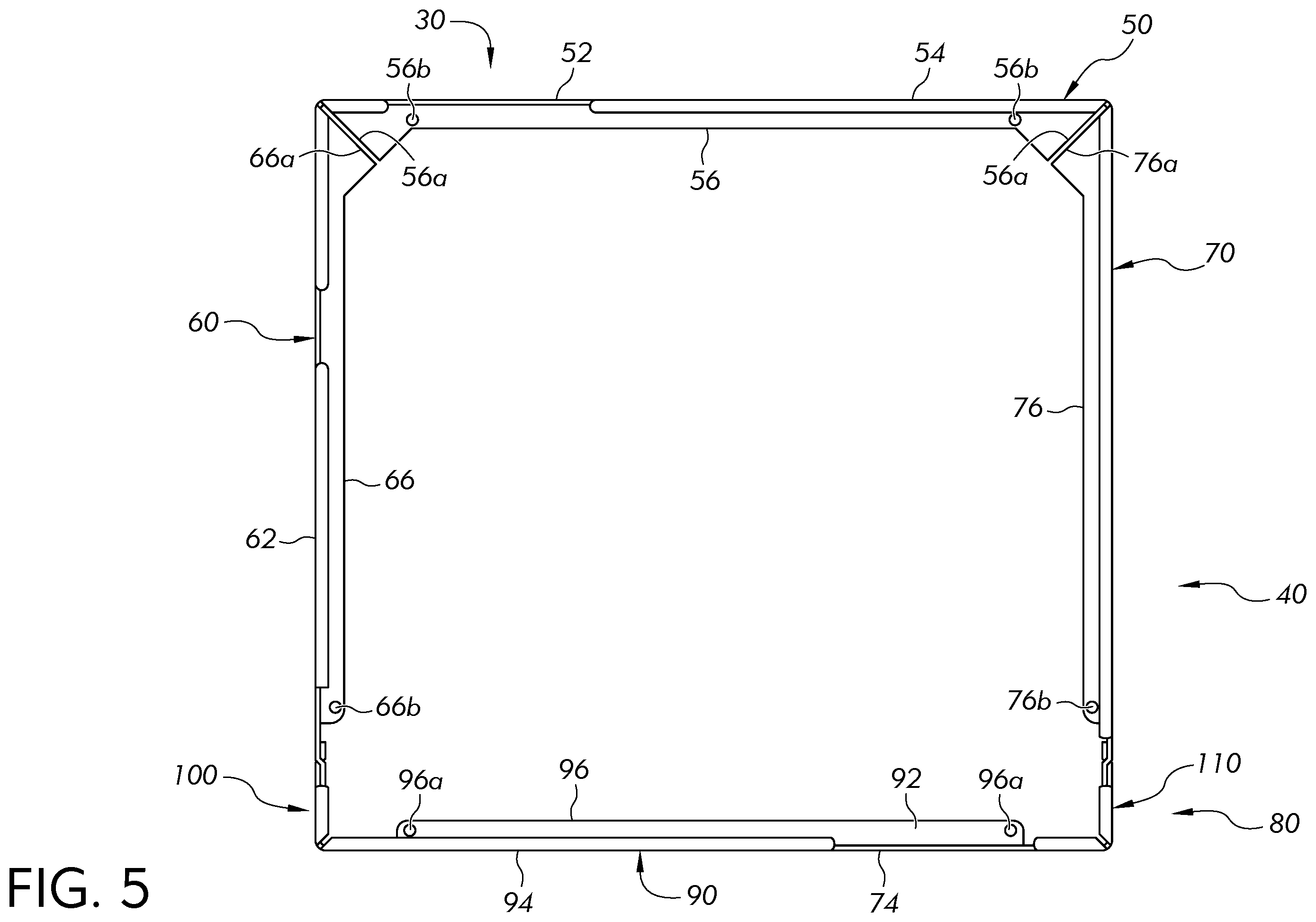 Patent US12569389 Figure 4 – Surgical table cladding protection device