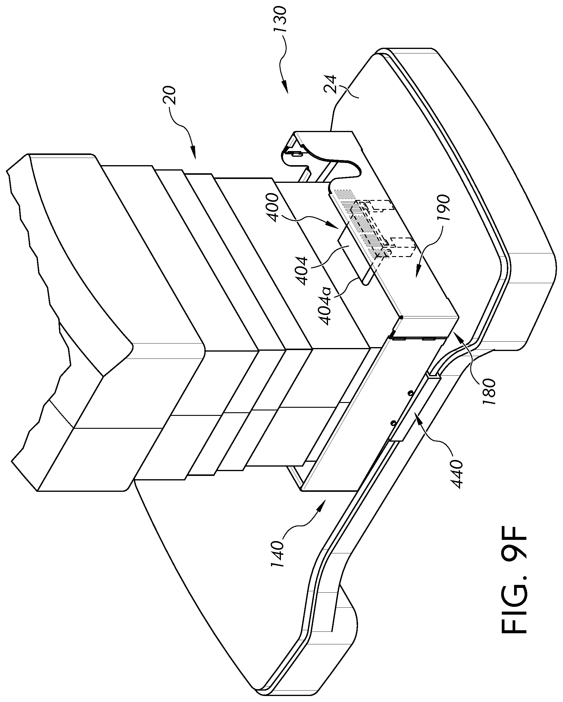 Patent US12569389 Figure 12 – Surgical table cladding protection device