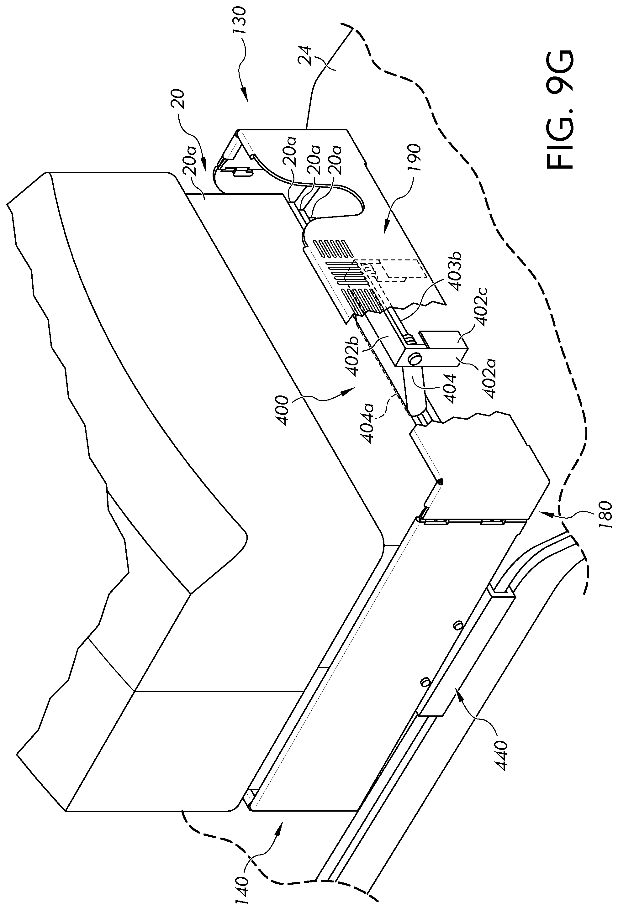 Patent US12569389 Figure 13 – Surgical table cladding protection device