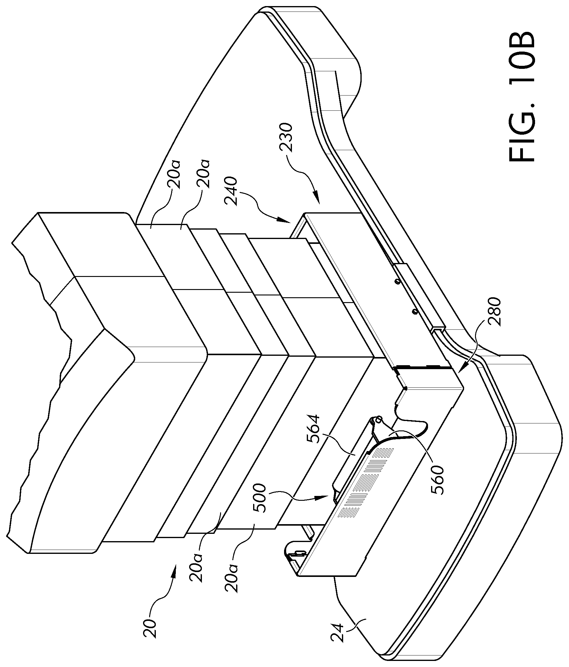 Patent US12569389 Figure 15 – Surgical table cladding protection device
