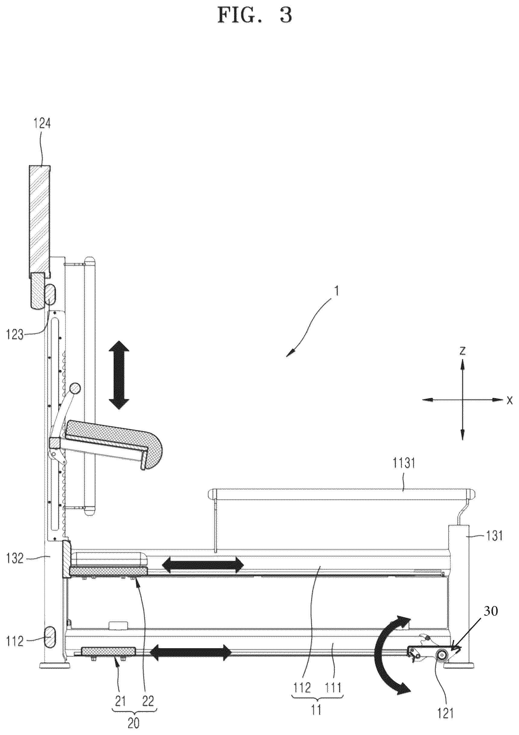 Patent US12569391 Figure 3 – Multi-function stretching apparatus