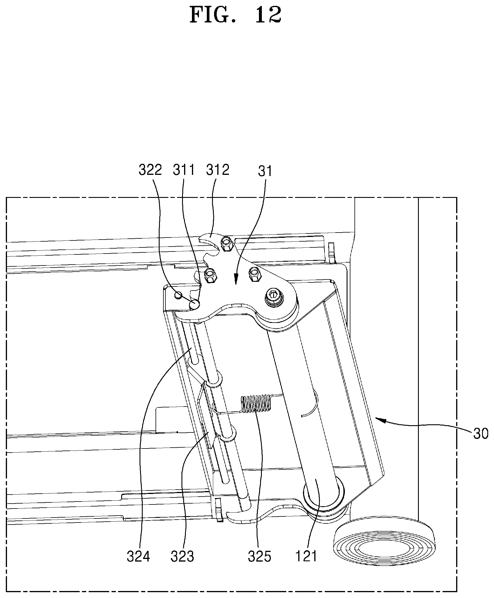 Patent US12569391 Figure 12 – Multi-function stretching apparatus