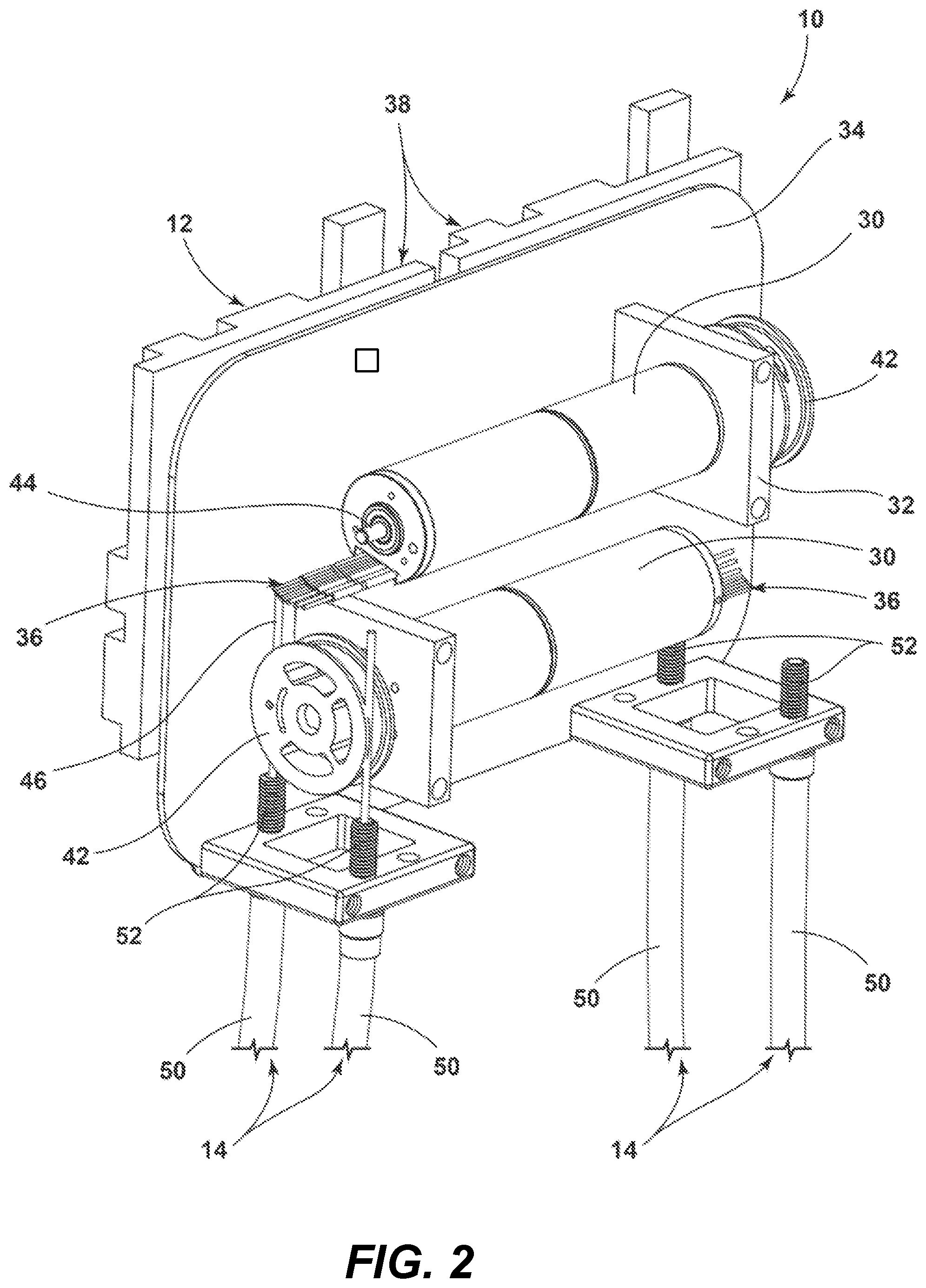 Patent US12569393 Figure 2 – Cable-actuated, kinetically-balanced, parallel torque transfer exoskeleton joint actuator with or without strain sensing