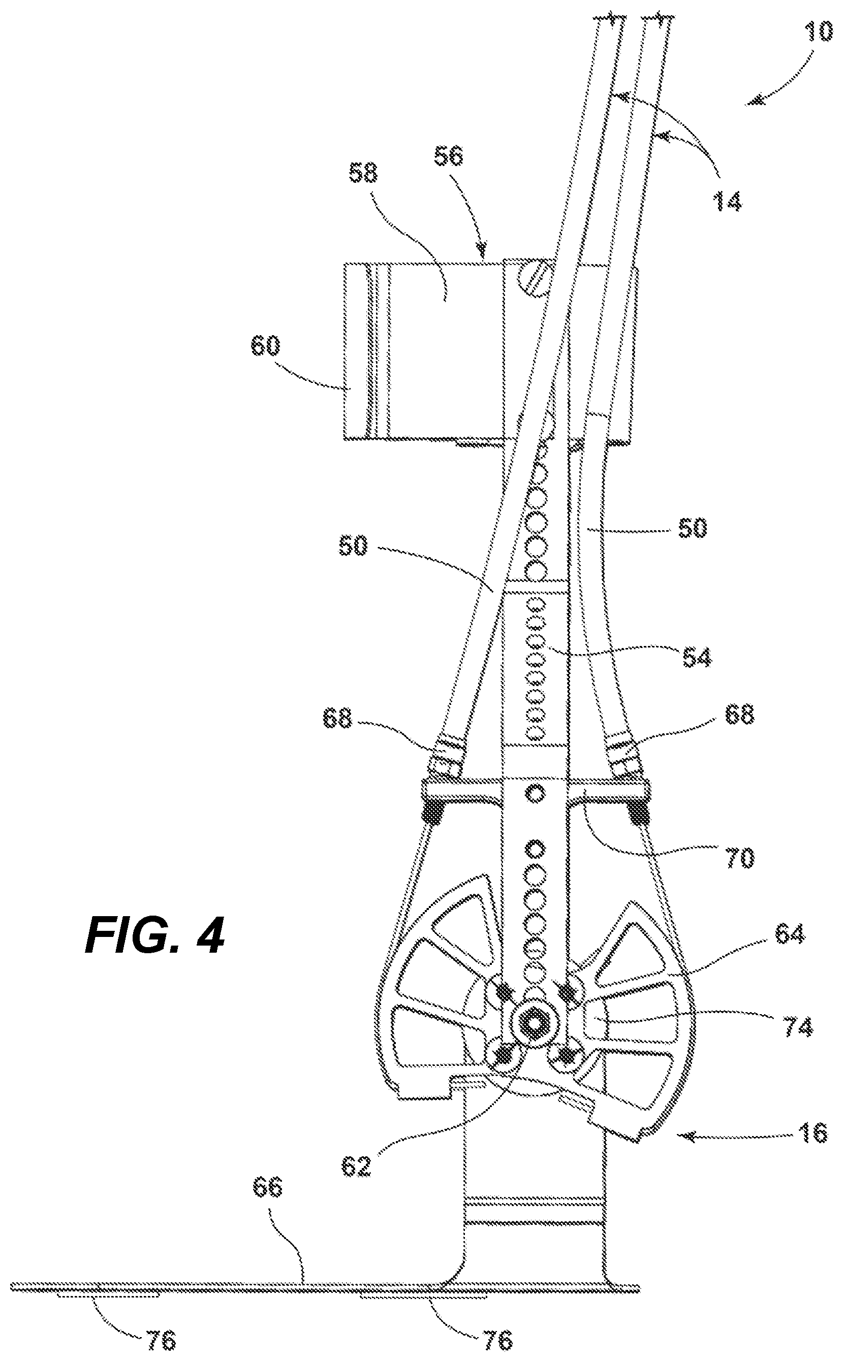Patent US12569393 Figure 4 – Cable-actuated, kinetically-balanced, parallel torque transfer exoskeleton joint actuator with or without strain sensing