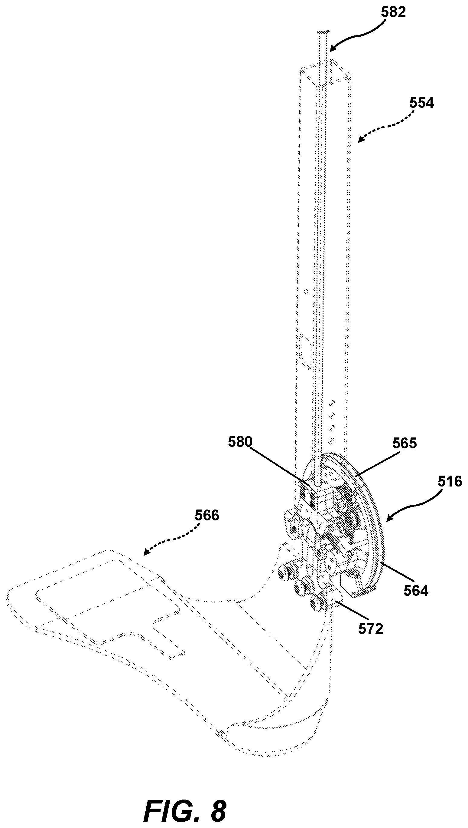 Patent US12569393 Figure 8 – Cable-actuated, kinetically-balanced, parallel torque transfer exoskeleton joint actuator with or without strain sensing