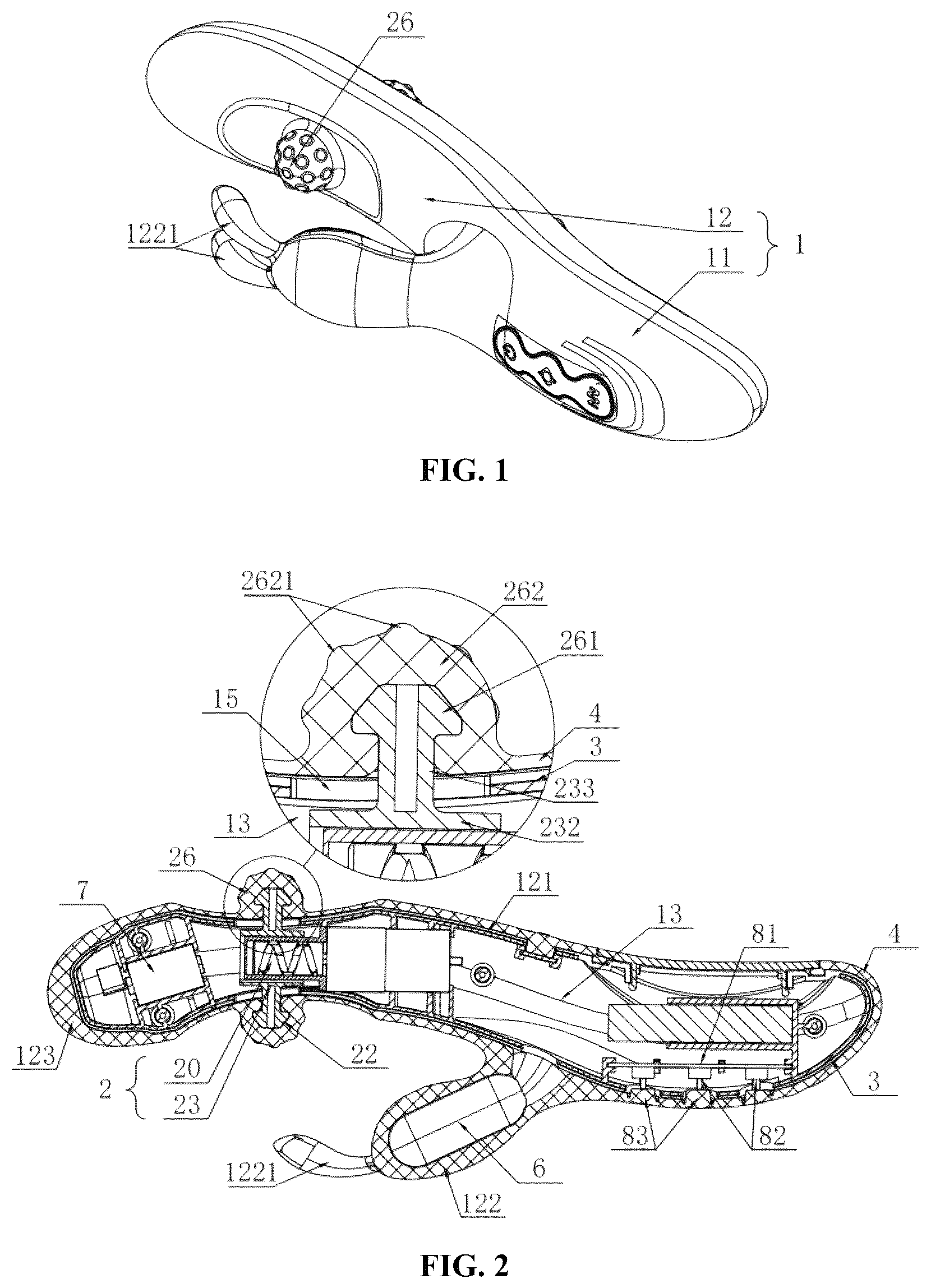 Patent US12569395 Figure 1 – Peristaltic massager
