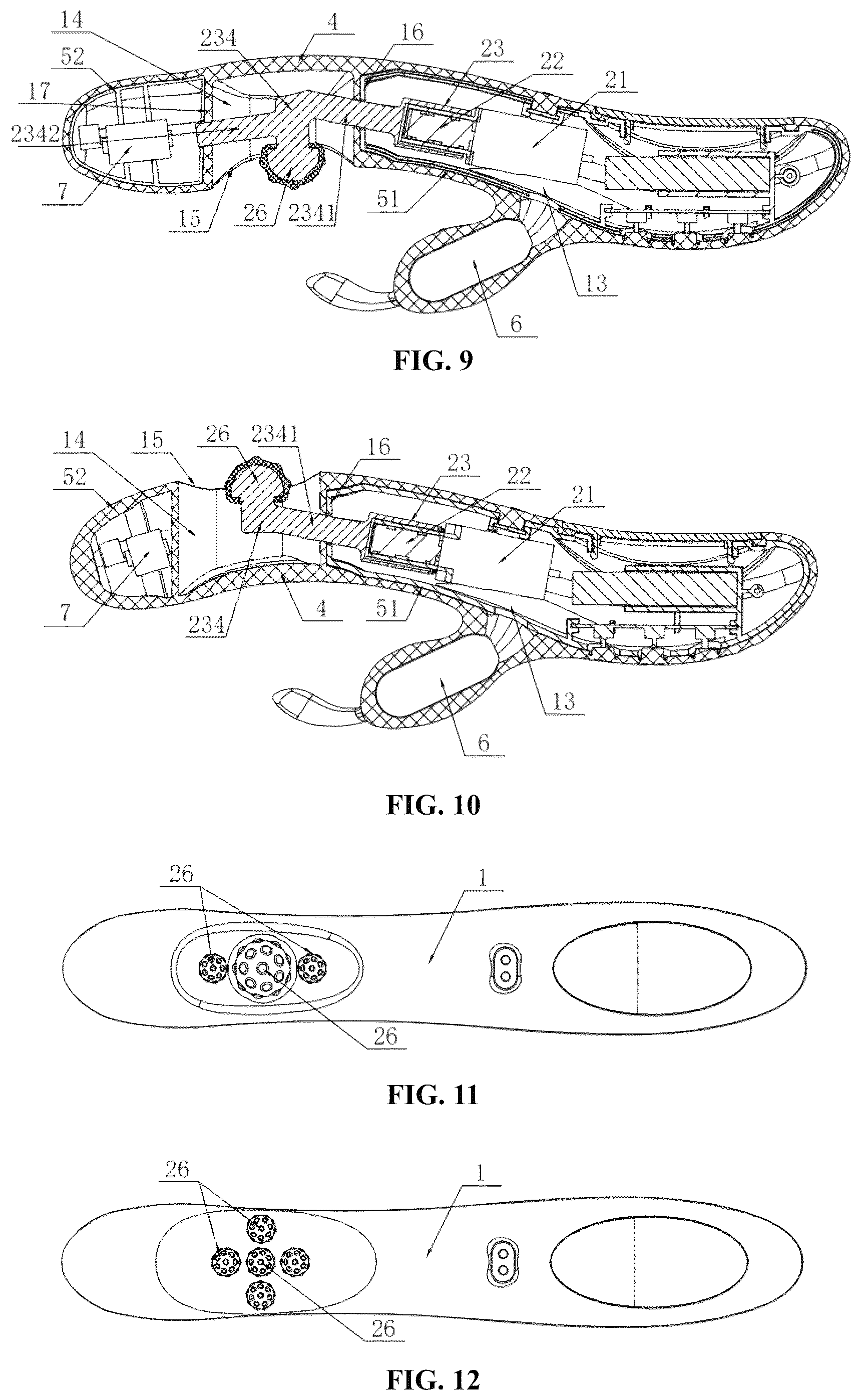 Patent US12569395 Figure 4 – Peristaltic massager
