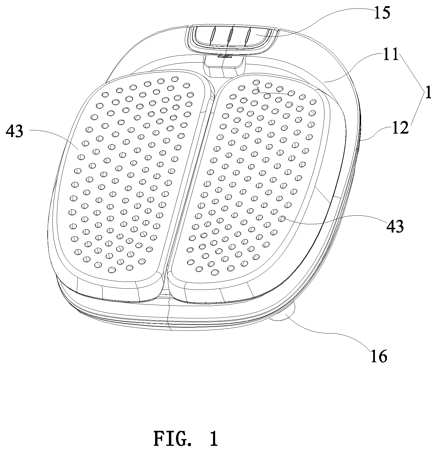 Patent US12569399 — Massage machine — Figure 1