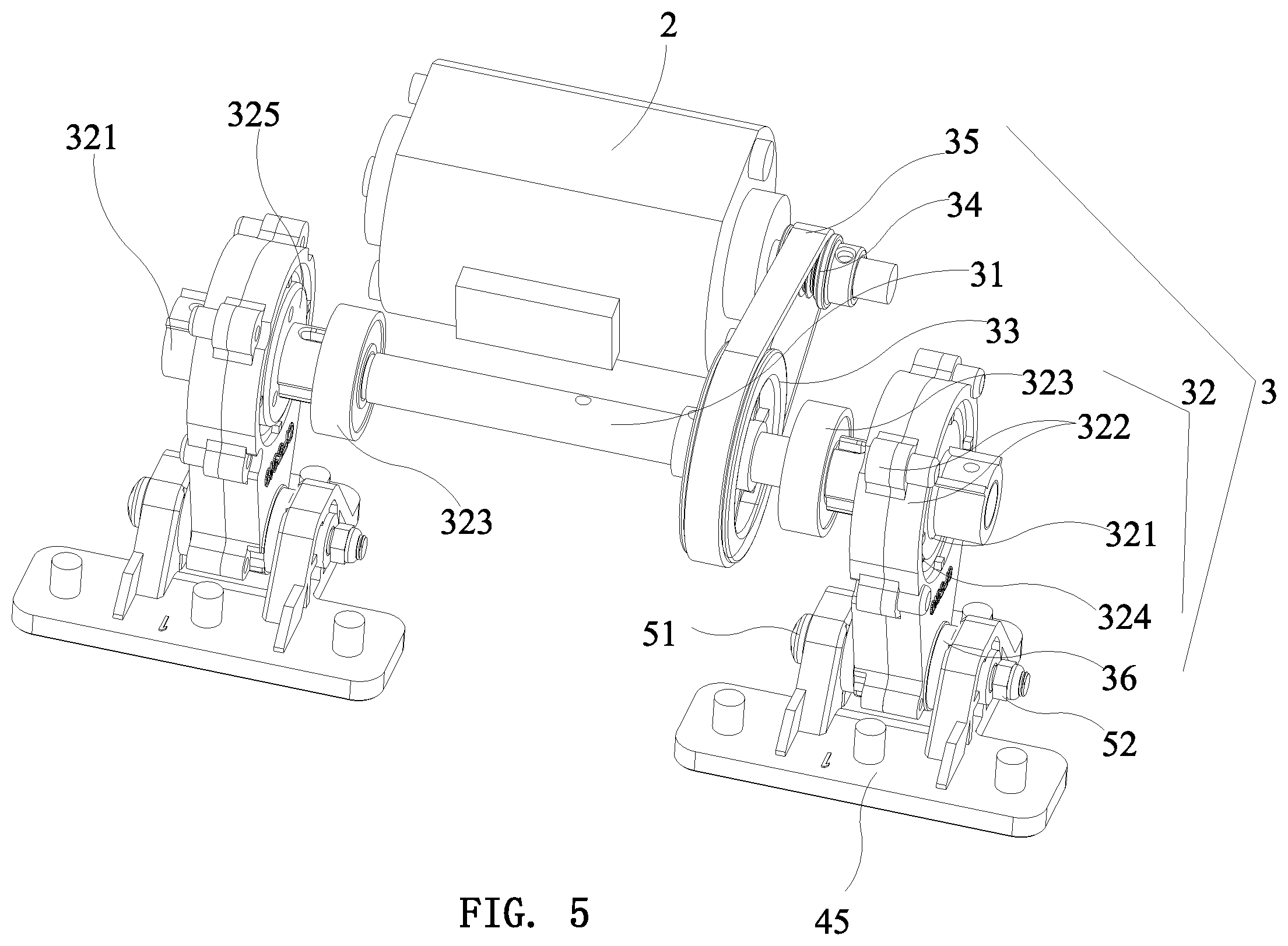 Patent US12569399 Figure 5 – Massage machine