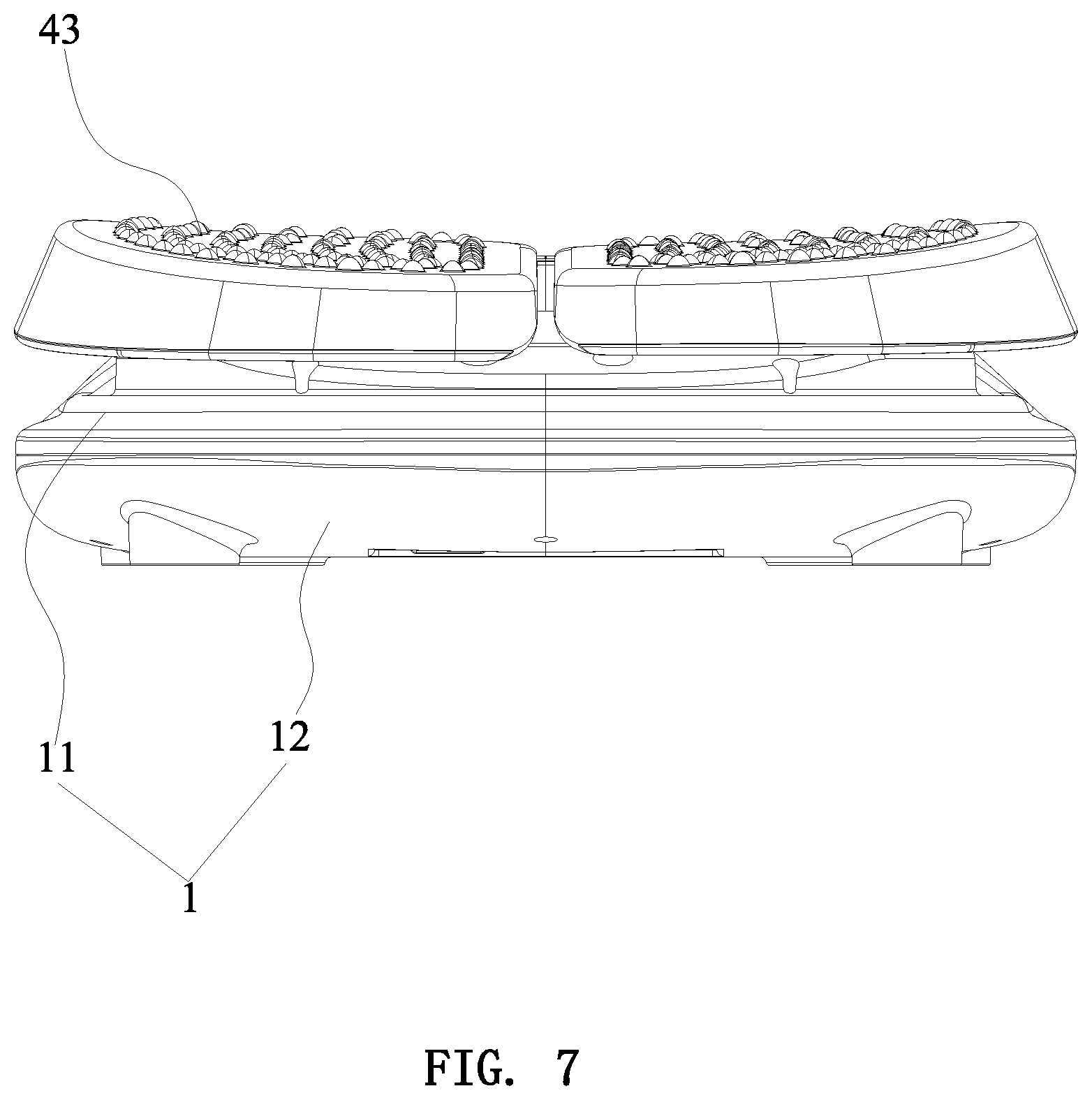 Patent US12569399 Figure 7 – Massage machine