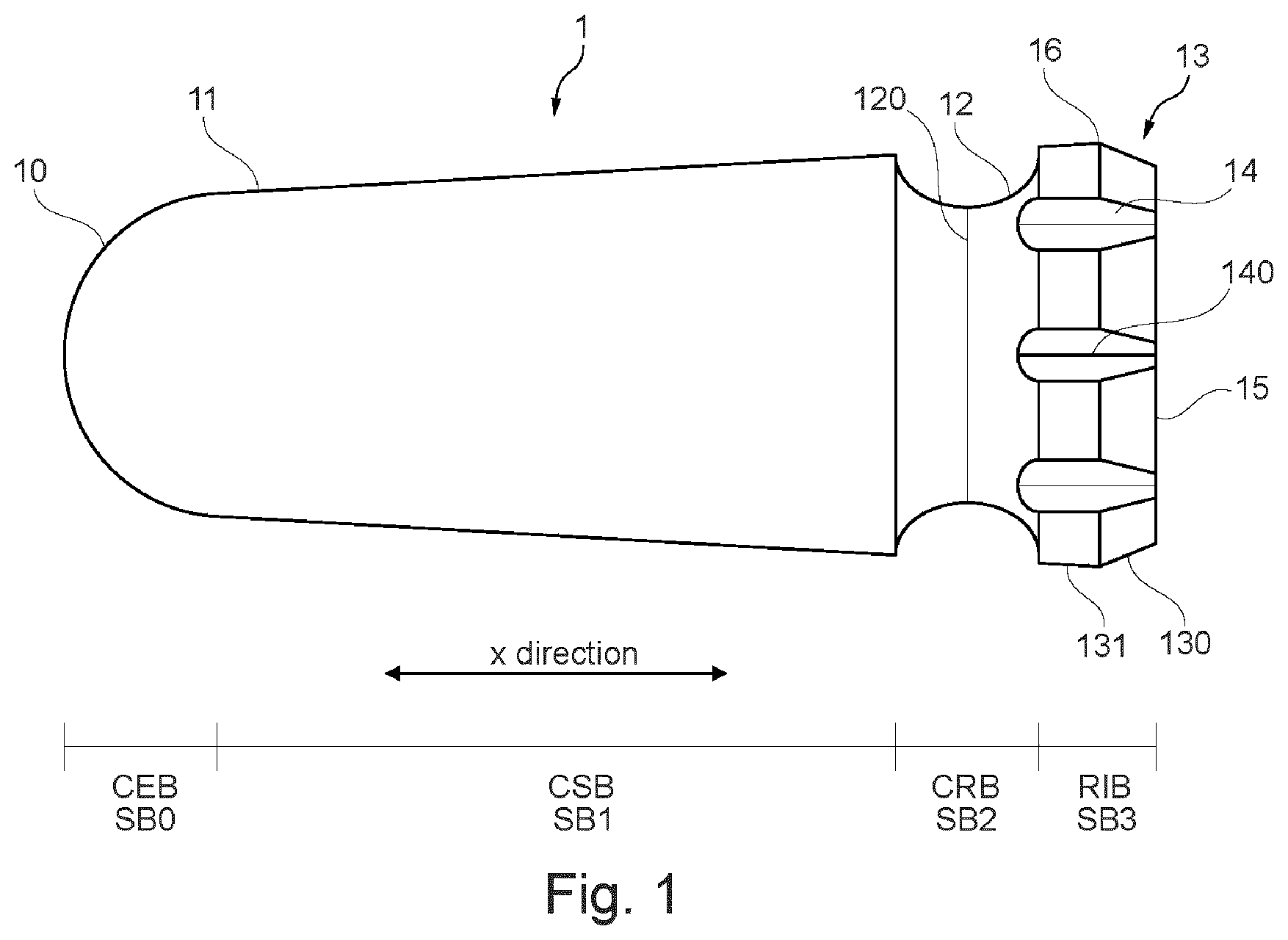 Patent US12569403 Figure 1 – Capsule with reduced powder leakage