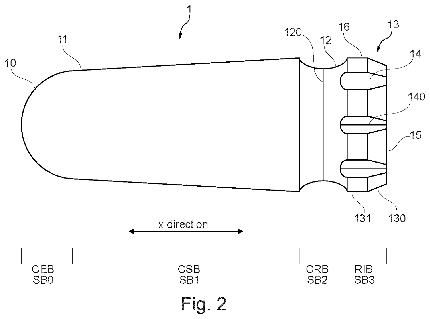 Patent US12569403 Figure 2 – Capsule with reduced powder leakage